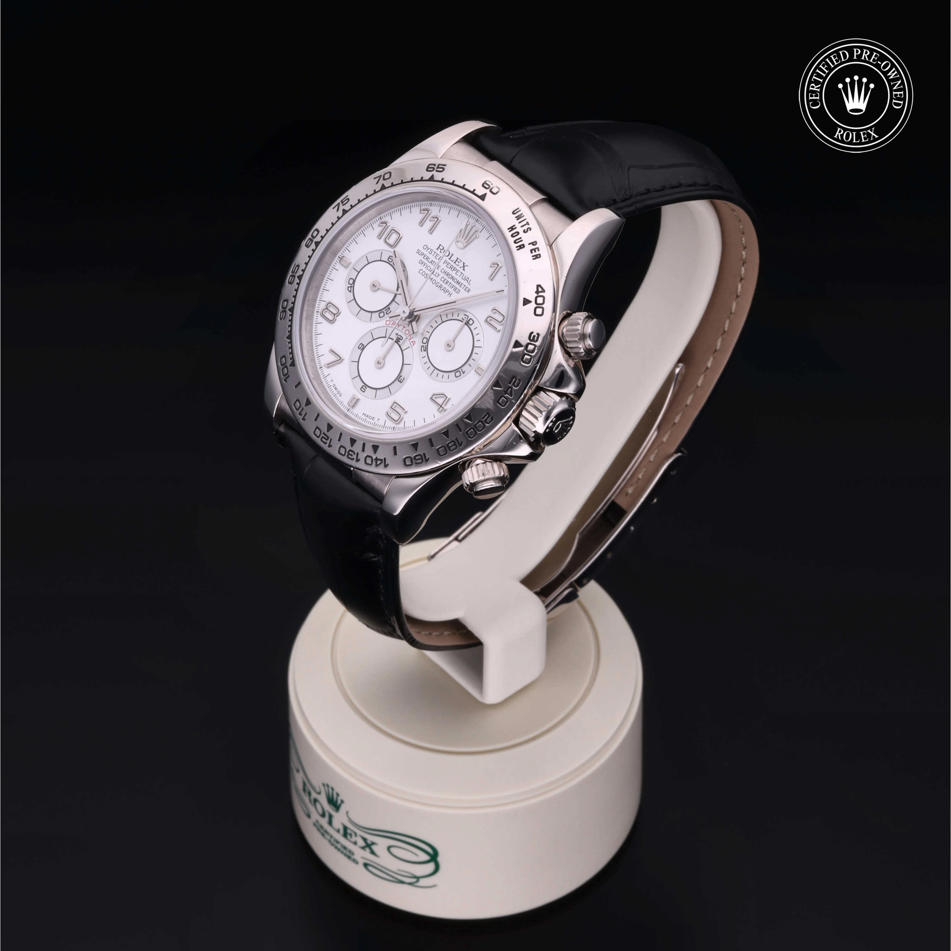 Rolex Certified Pre-Owned Daytona Cosmograph Daytona, 1998, Gold 18 Carat White, 40 mm - image 3 of 5