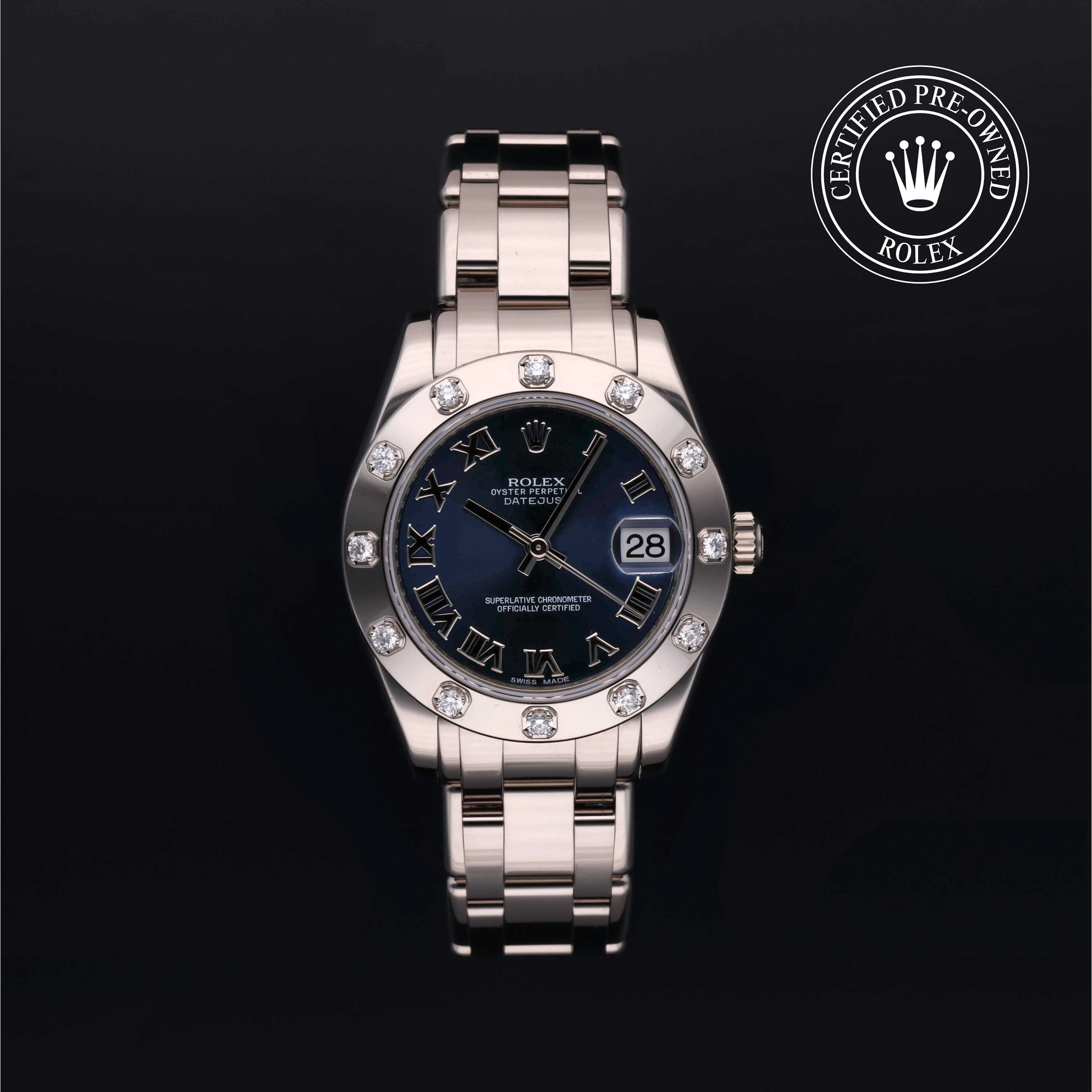 Rolex Certified Pre-Owned Pearlmaster Pearlmaster, 2015, Gold 18 Carat White, 34 mm - image 1 of 6