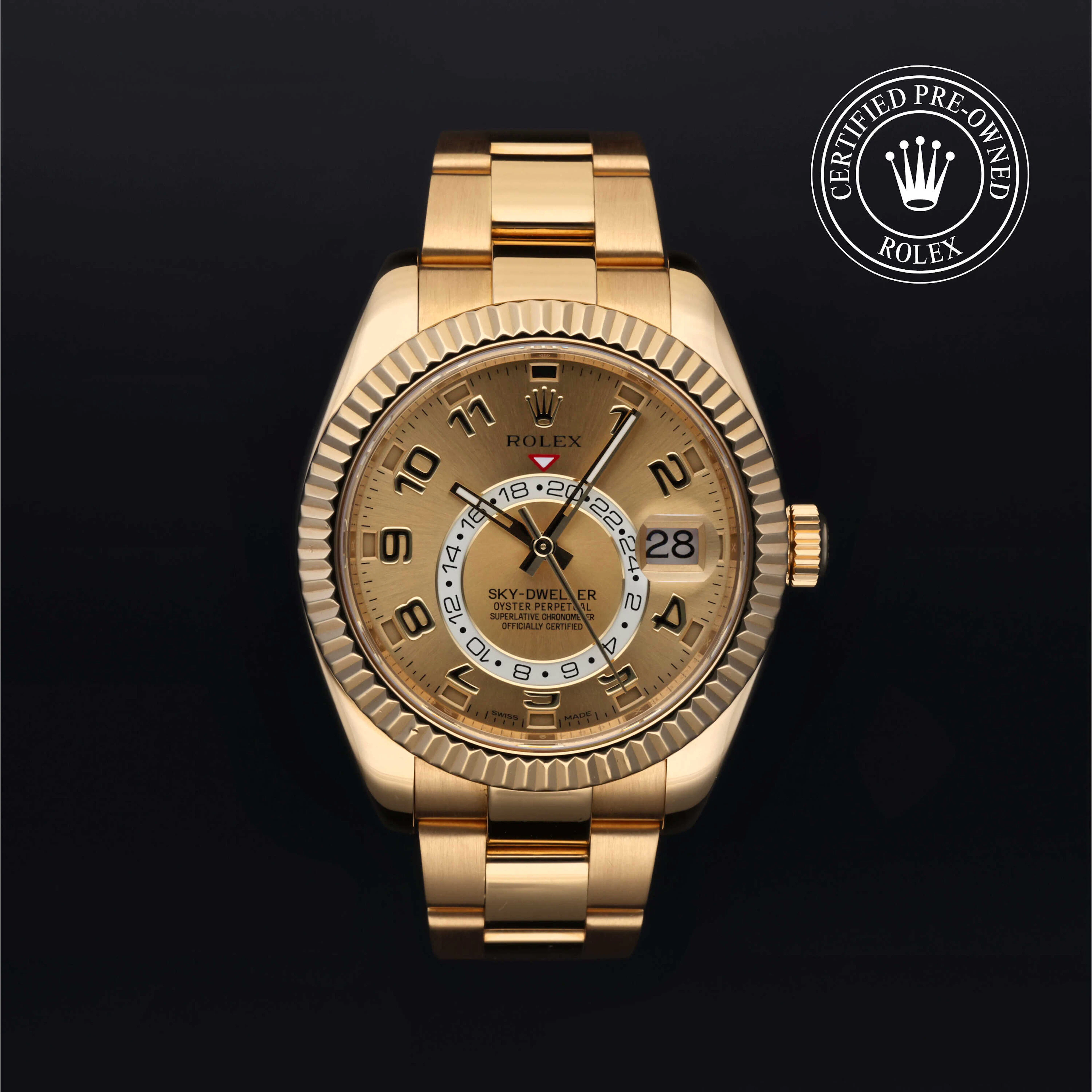 Rolex Certified Pre-Owned Sky-Dweller Sky-Dweller, 2012, Gold 18 Carat Yellow, 42 mm - image 1 of 5