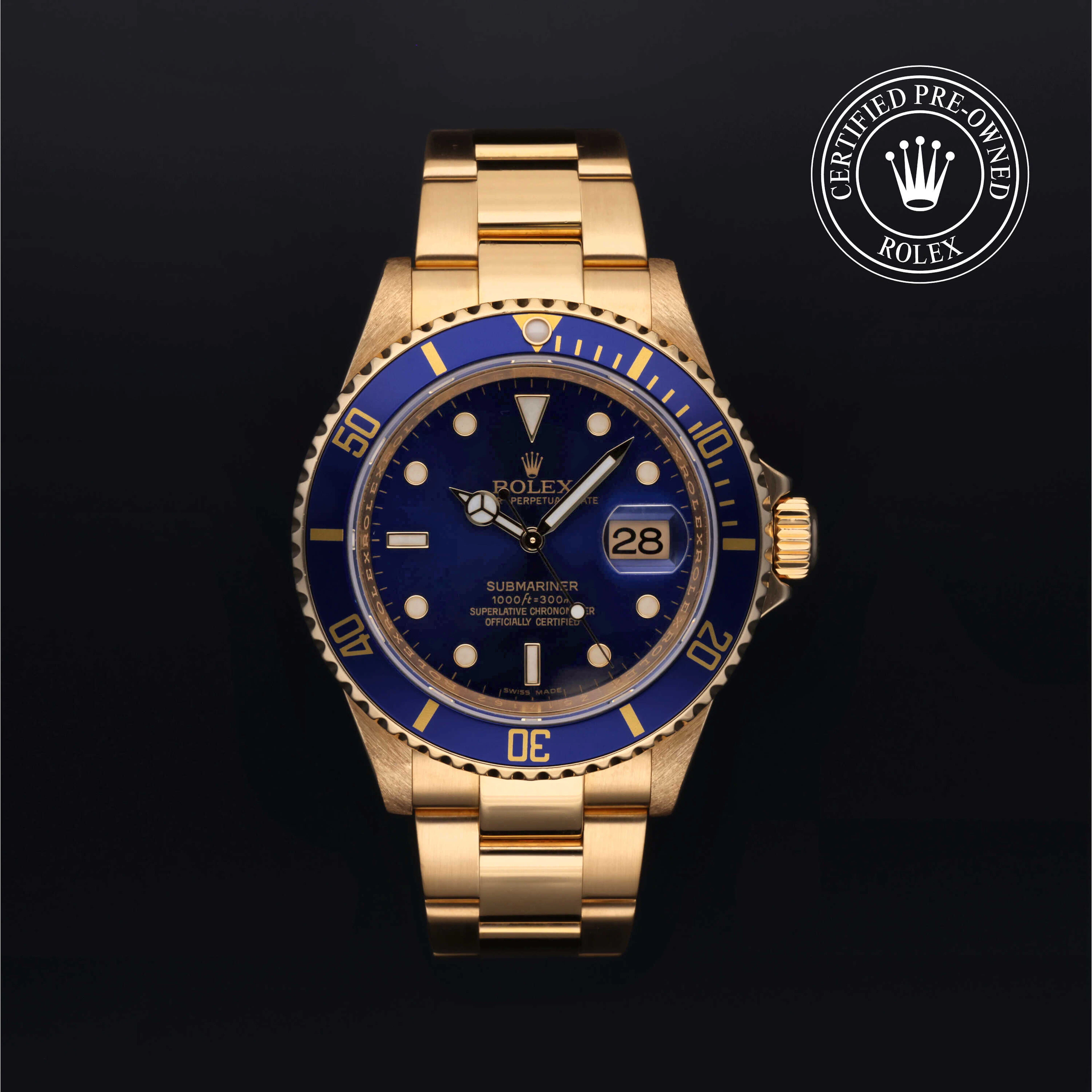 Rolex Certified Pre-Owned Submariner Submariner Date, 2007, Gold 18 Carat Yellow, 40 mm - image 1 of 6
