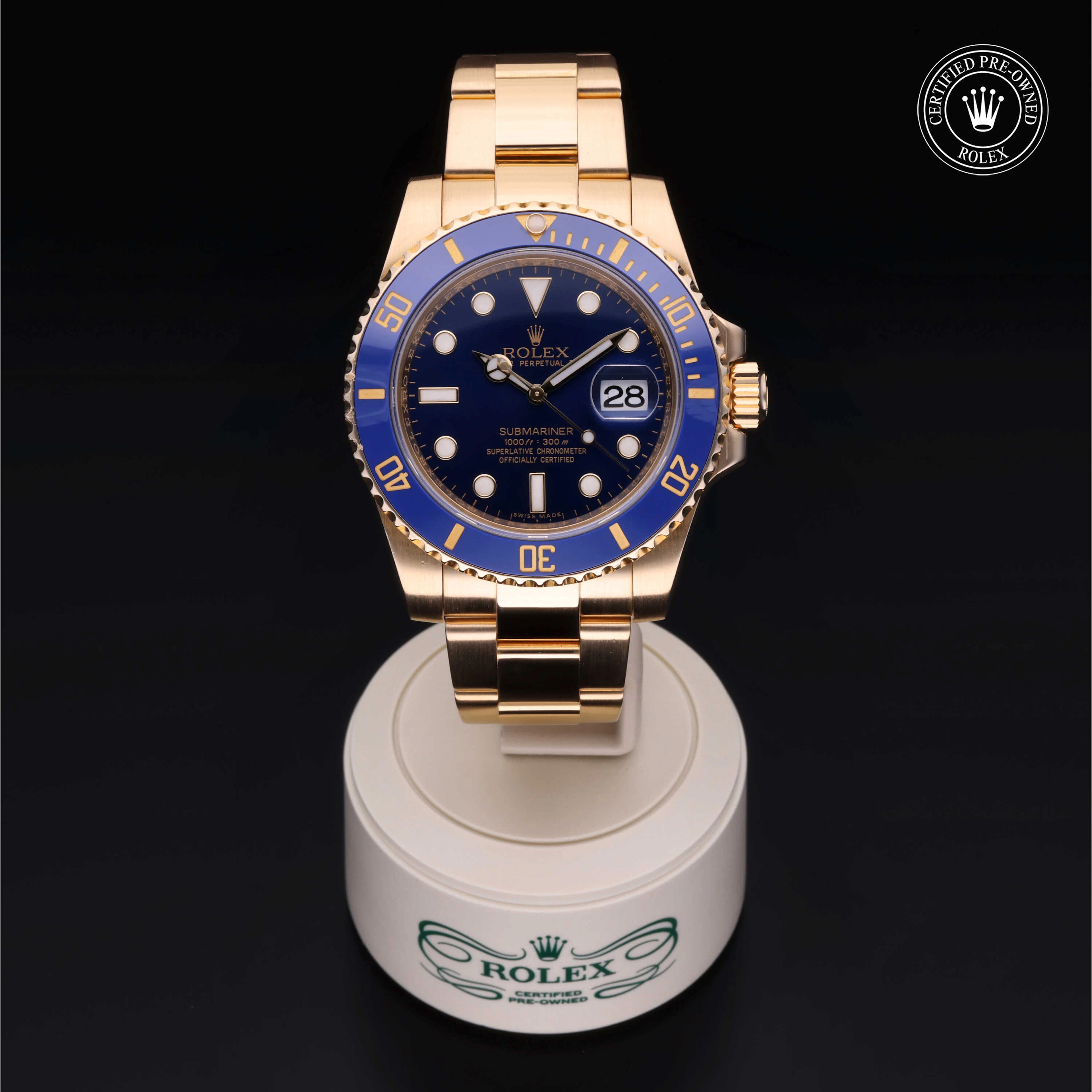 Rolex Certified Pre-Owned Submariner Submariner, 2017, Gold 18 Carat Yellow, 40 mm - image 2 of 5