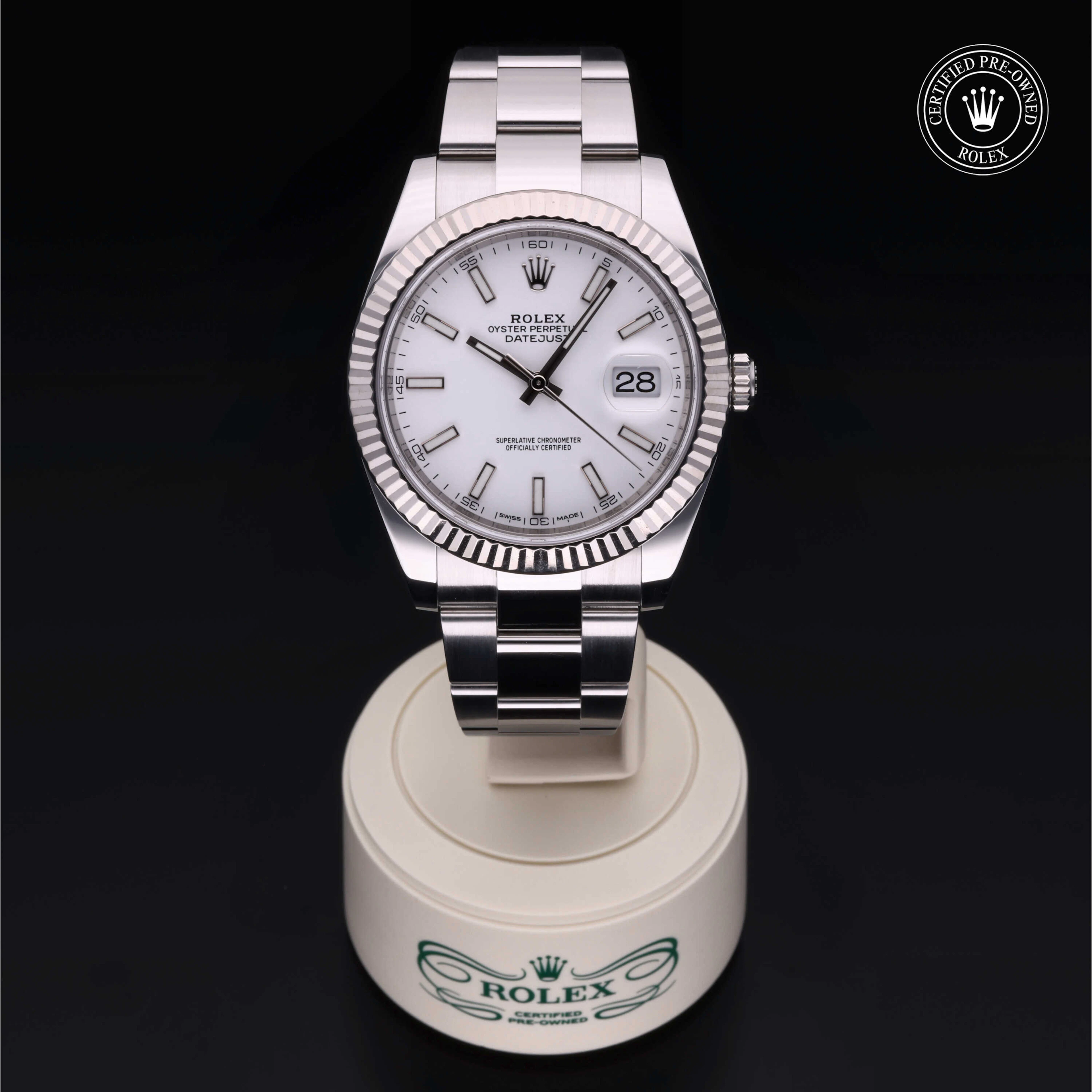 Rolex Certified Pre-Owned Datejust Datejust, 2018, Rolesor 18 Carat White, 41 mm - image 2 of 5
