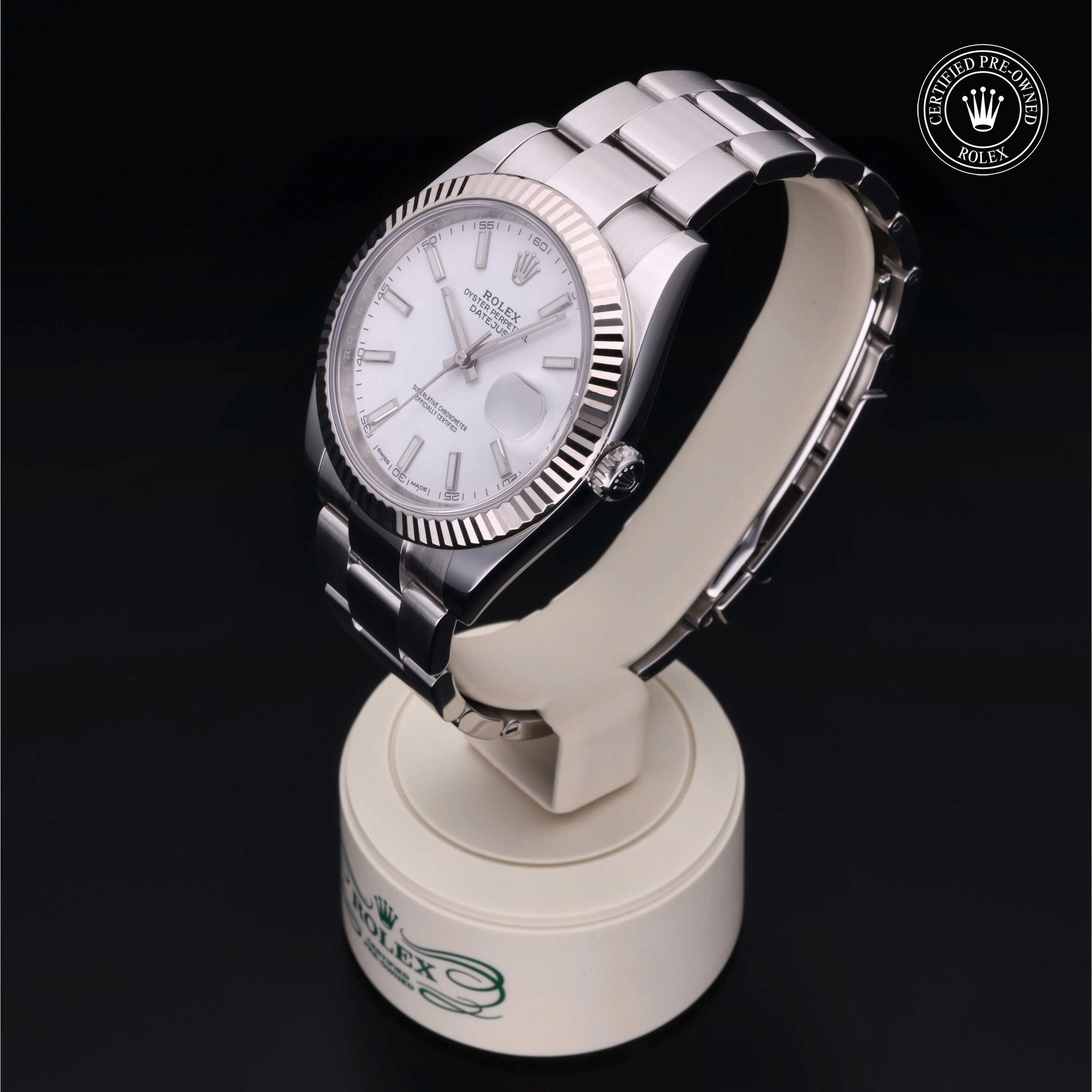 Rolex Certified Pre-Owned Datejust Datejust, 2018, Rolesor 18 Carat White, 41 mm - image 3 of 5
