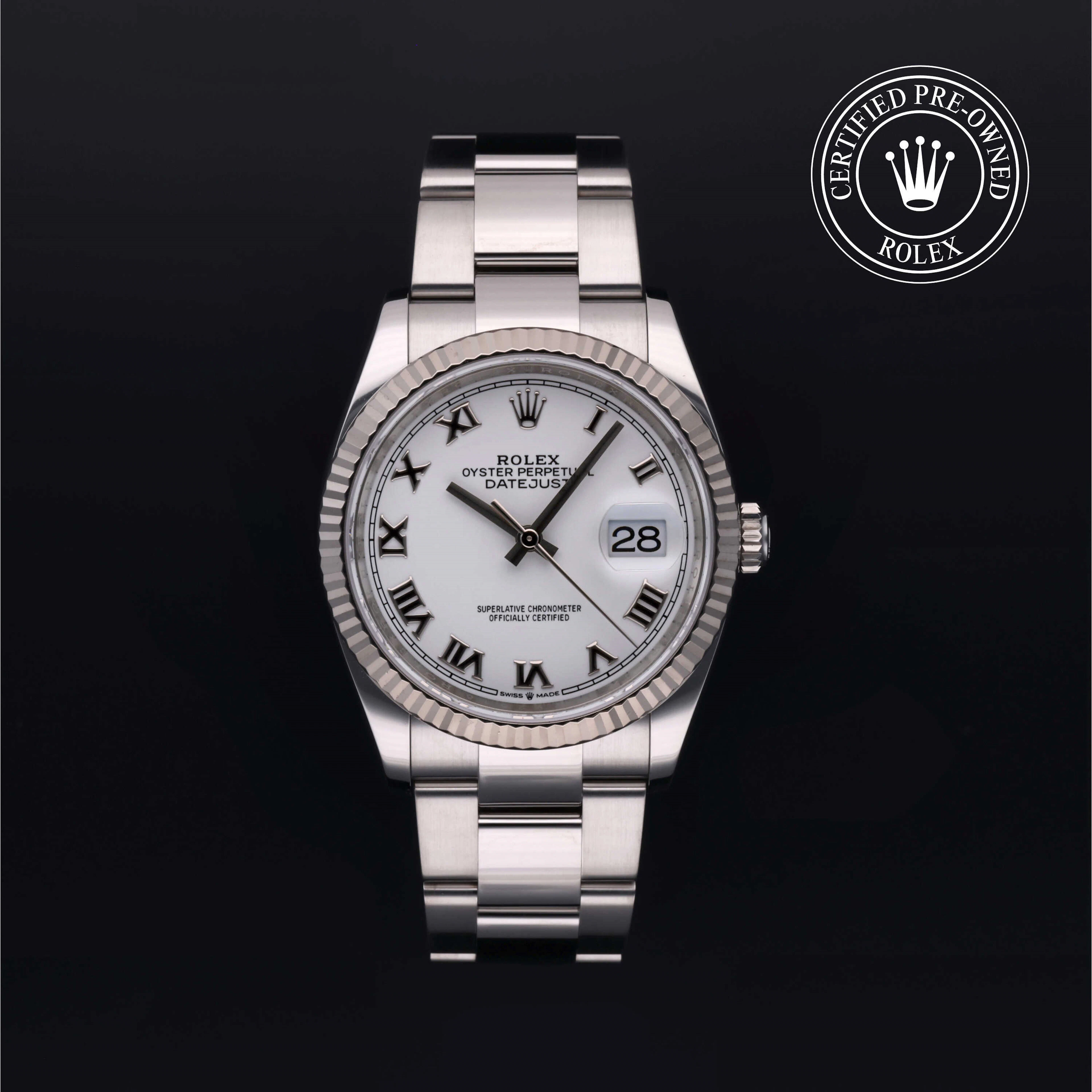 Rolex Certified Pre-Owned Datejust Datejust, 2020, Rolesor 18 Carat White, 36 mm - image 1 of 5