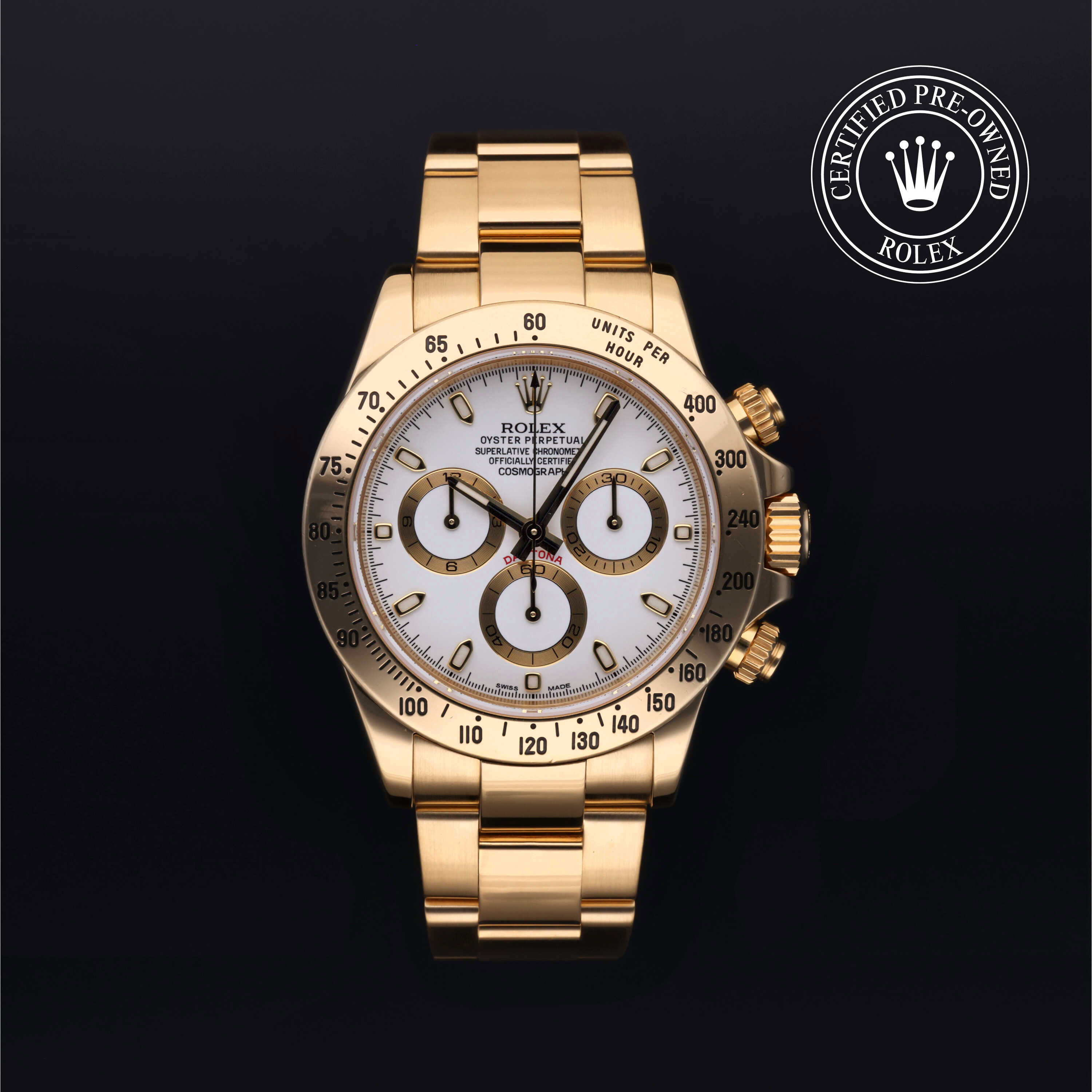 Rolex Certified Pre-Owned Daytona Cosmograph Daytona, 2014, Gold 18 Carat Yellow, 40 mm - image 1 of 5