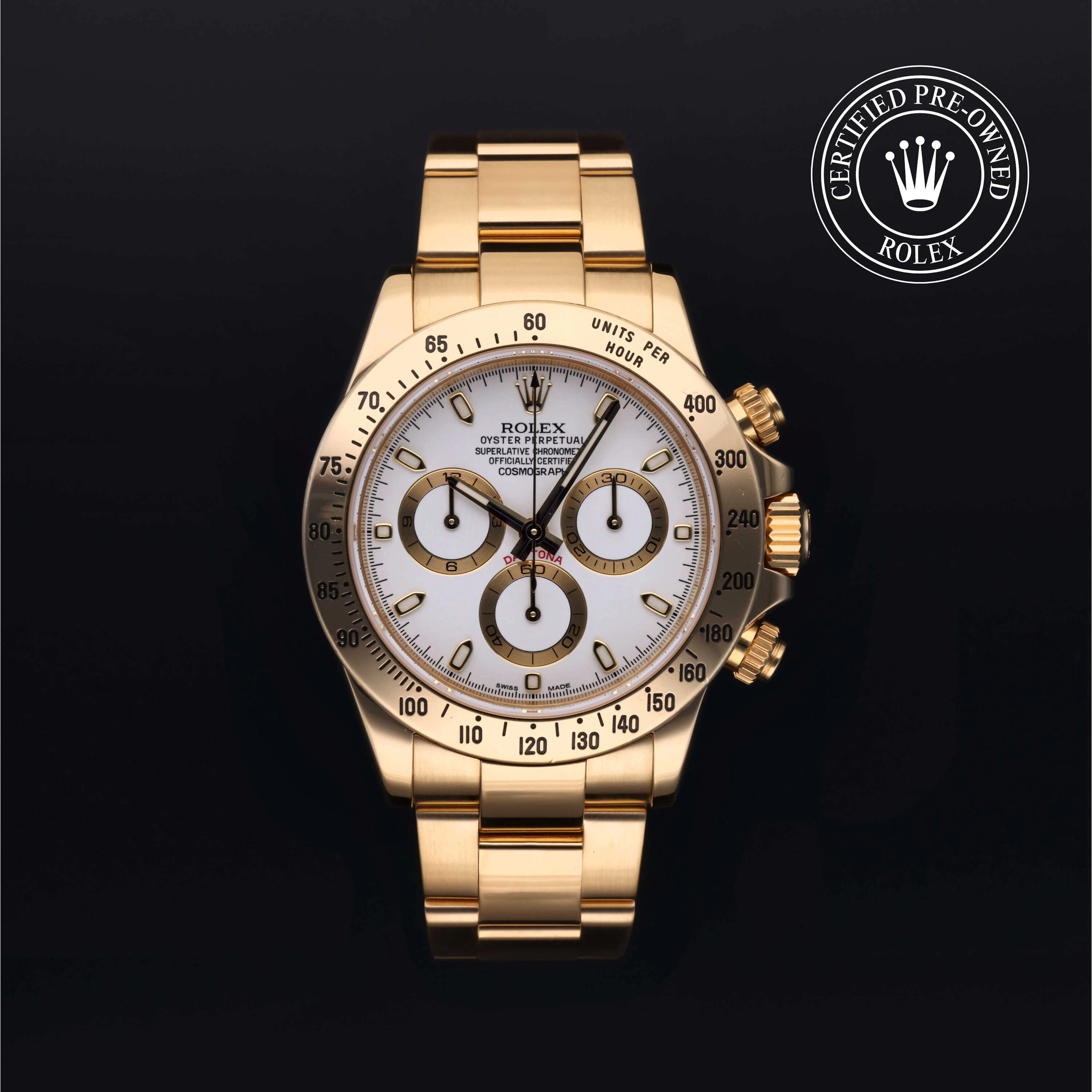 Rolex Certified Pre-Owned Daytona Cosmograph Daytona, 2014, Gold 18 Carat Yellow, 40 mm - image 1 of 5