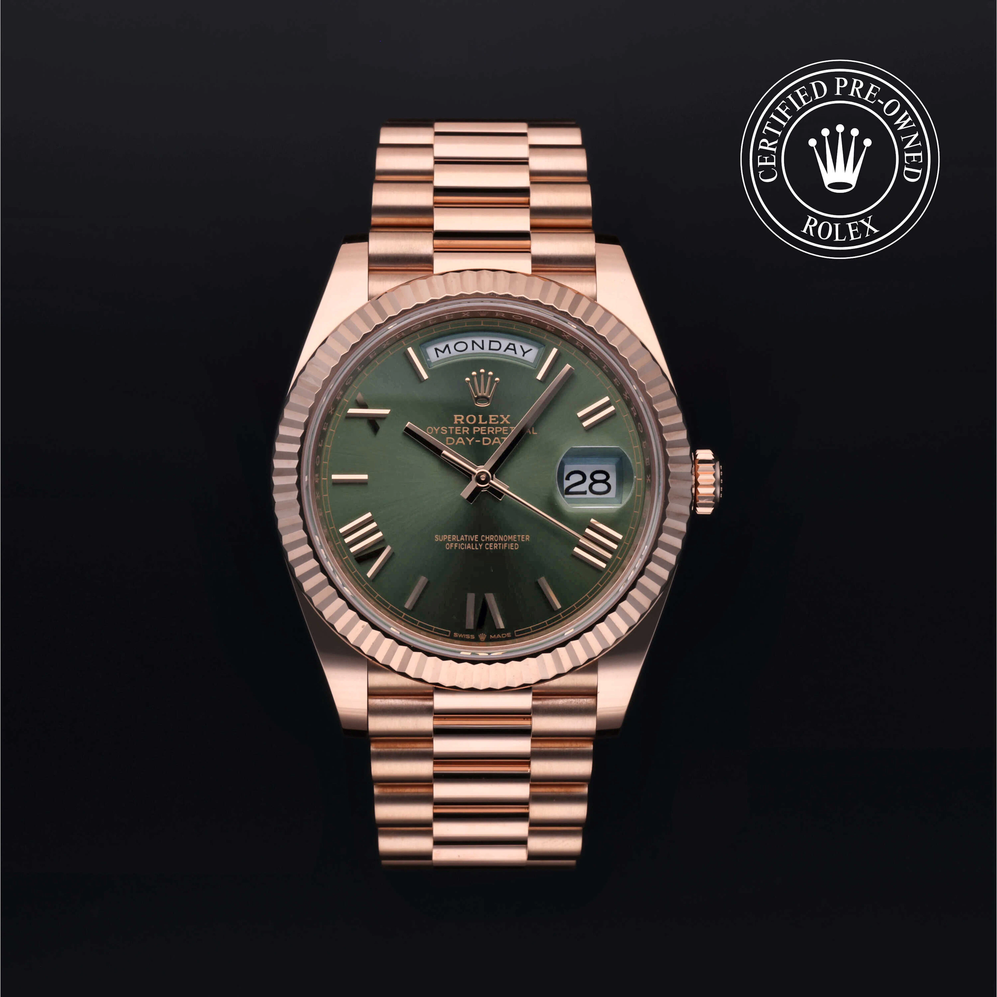 Rolex Certified Pre-Owned Day-Date Day-Date, 2021, Gold 18 Carat Red, 40 mm - image 1 of 5