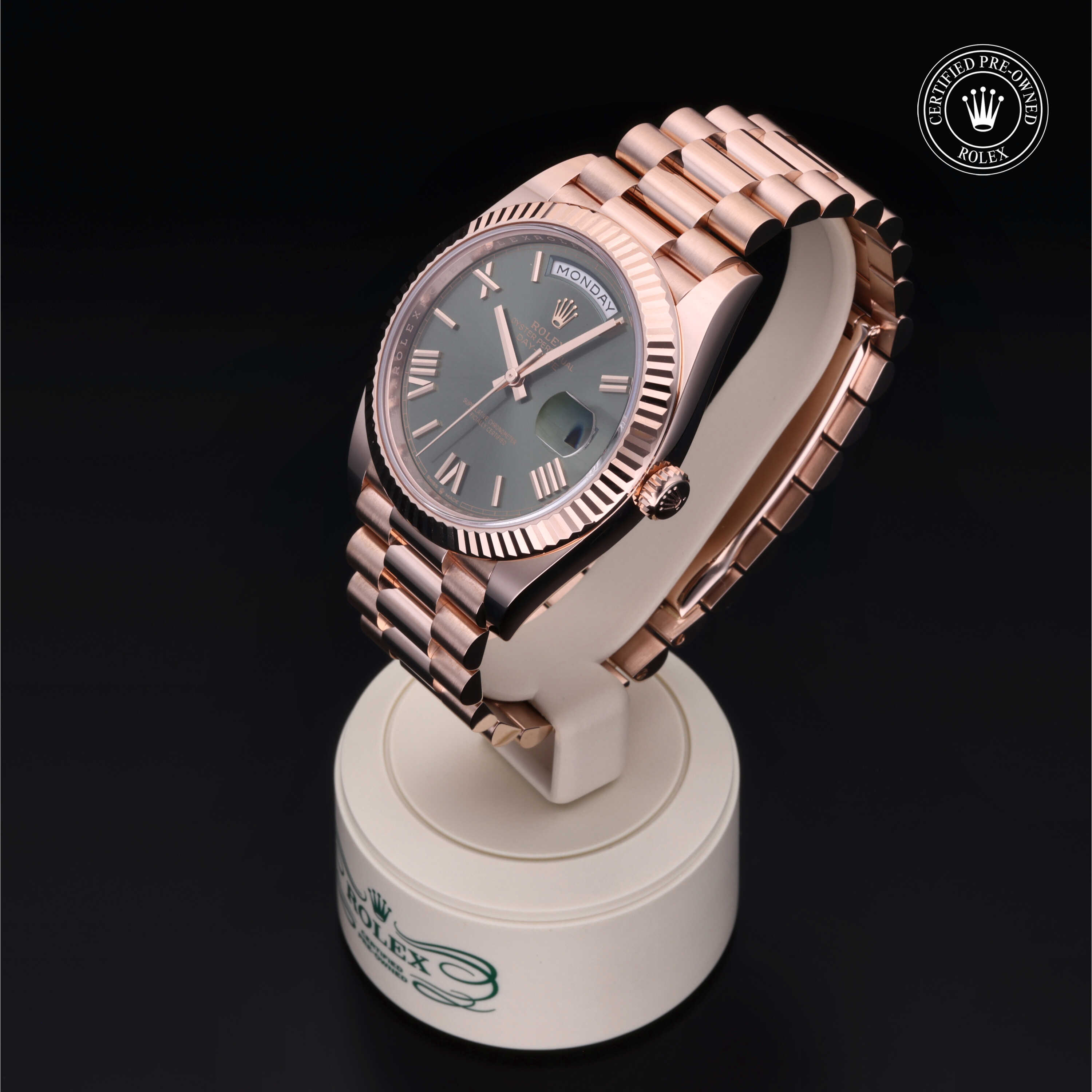 Pre-owned watches ROLEX DAY DATE 40MM RG