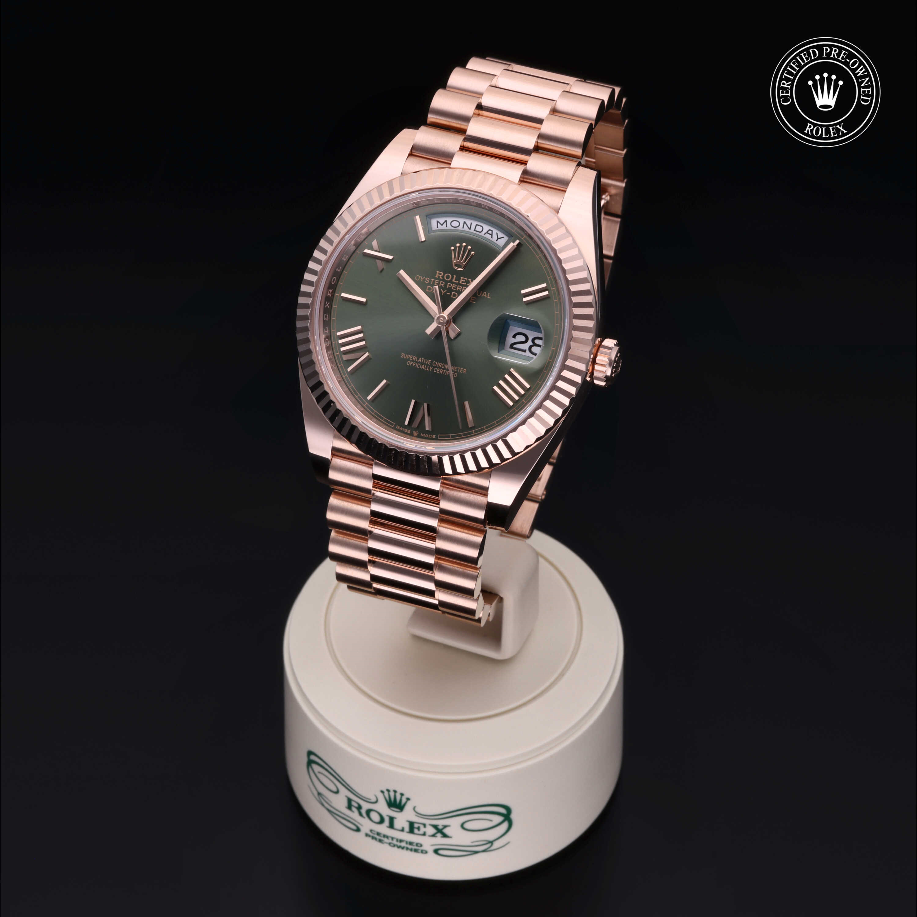 Pre-owned watches ROLEX DAY DATE 40MM RG