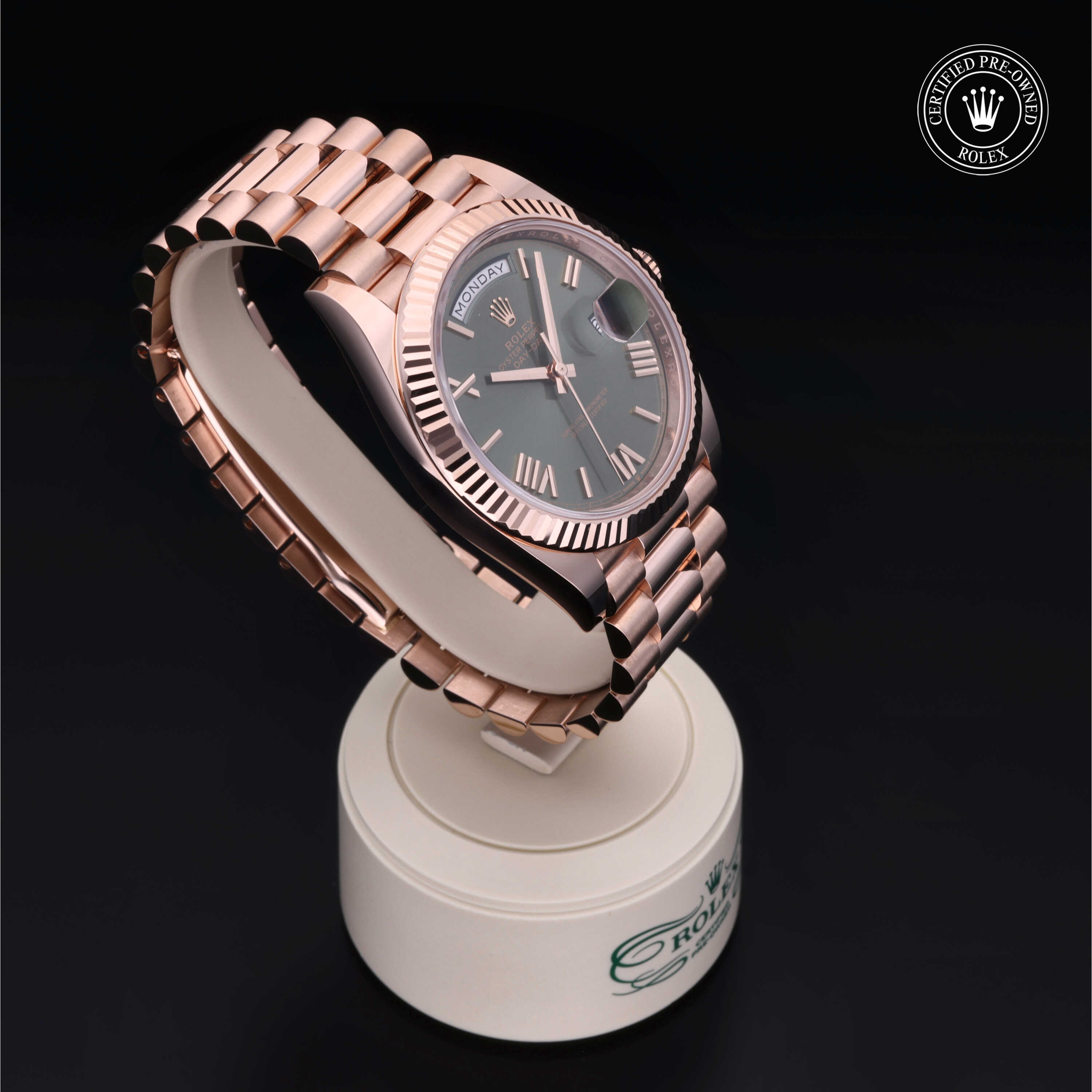 Pre-owned watches ROLEX DAY DATE 40MM RG