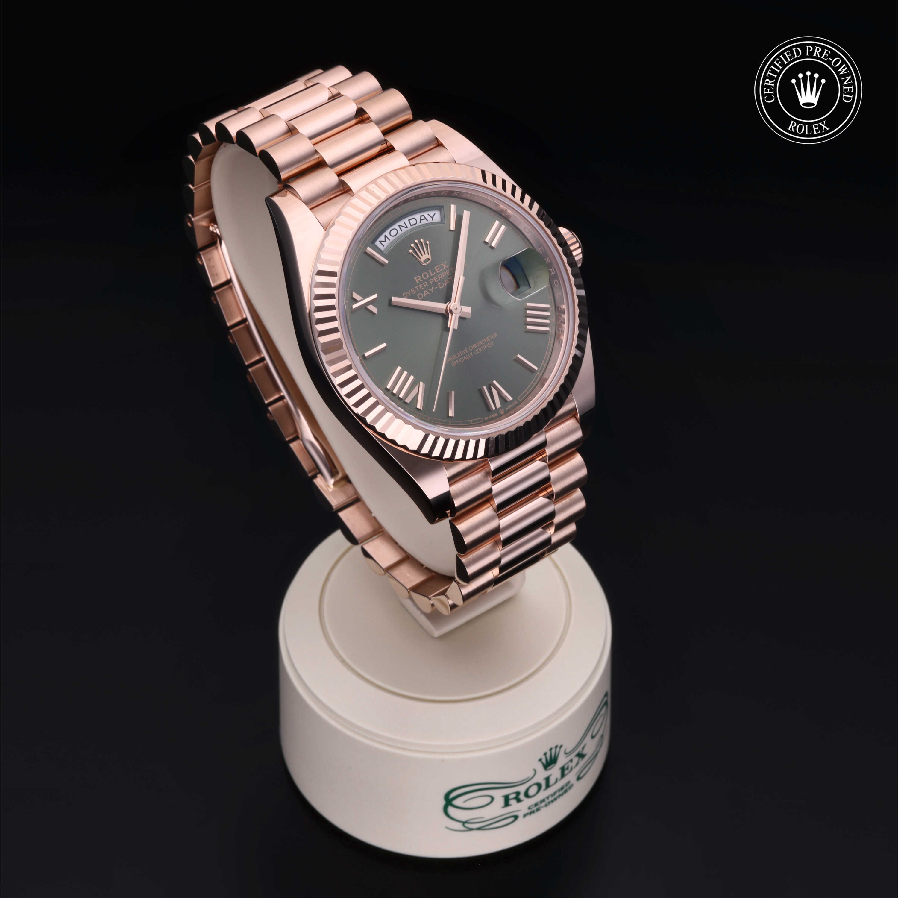 Pre-owned watches ROLEX DAY DATE 40MM RG
