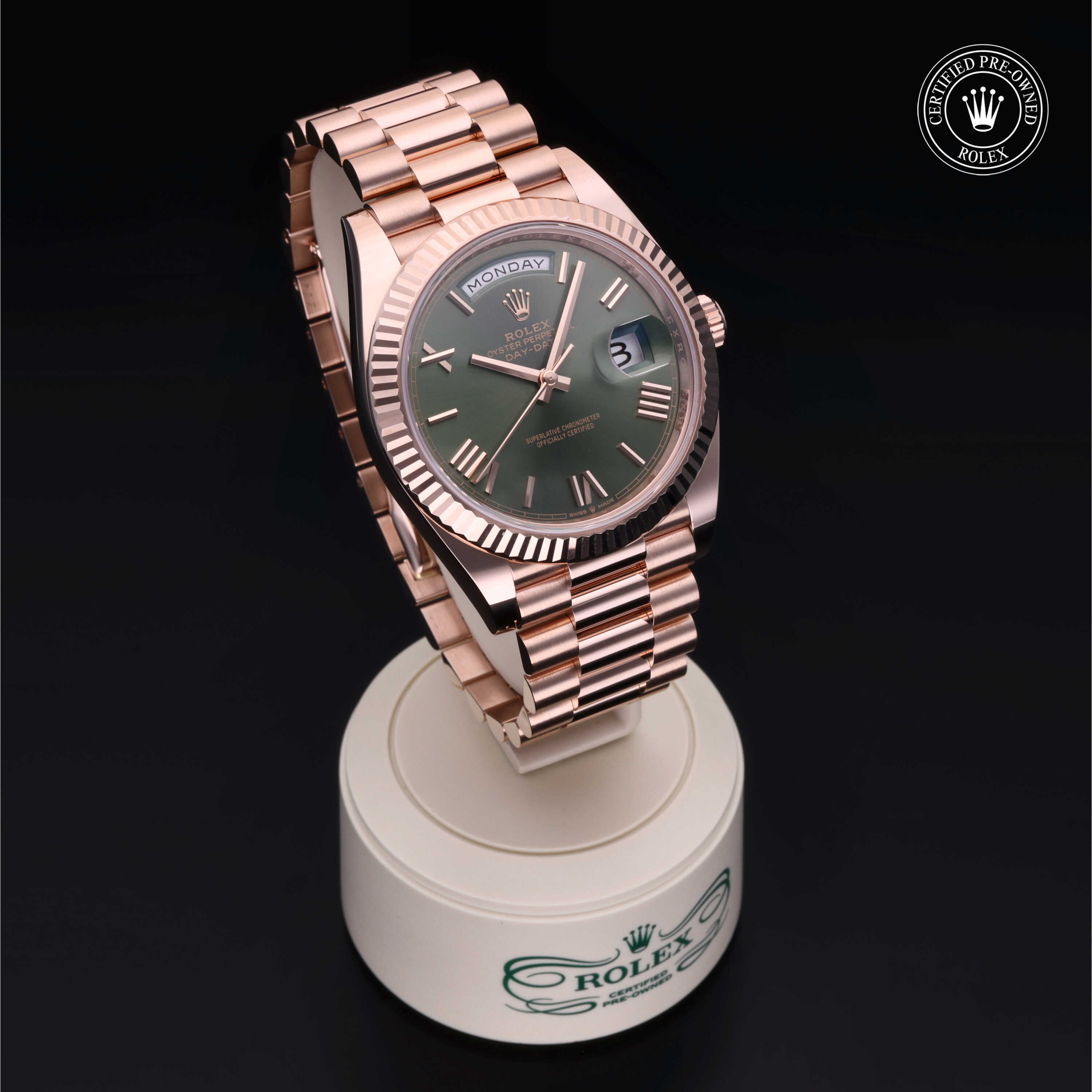 Pre-owned watches ROLEX DAY DATE 40MM RG