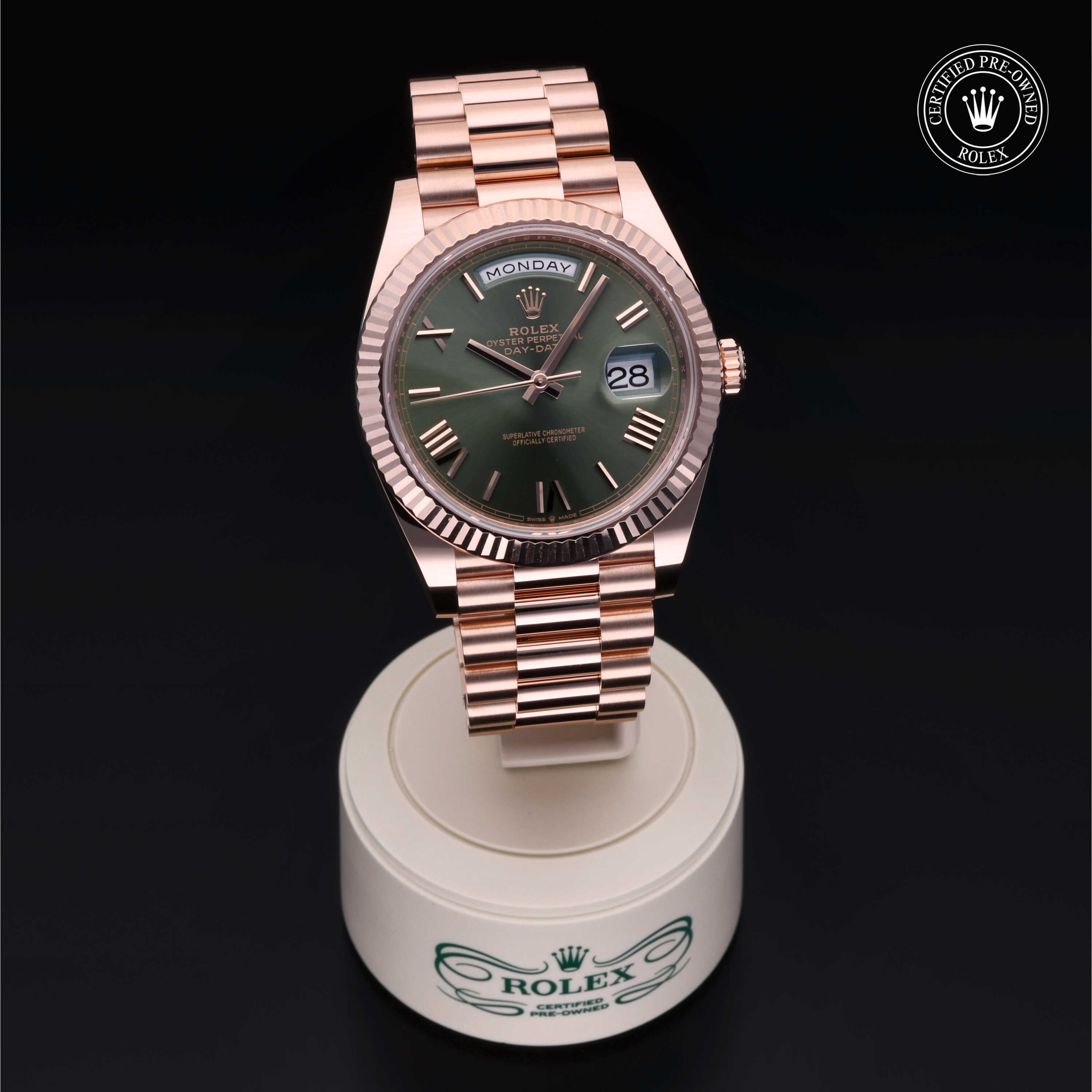 Pre-owned watches ROLEX DAY DATE 40MM RG