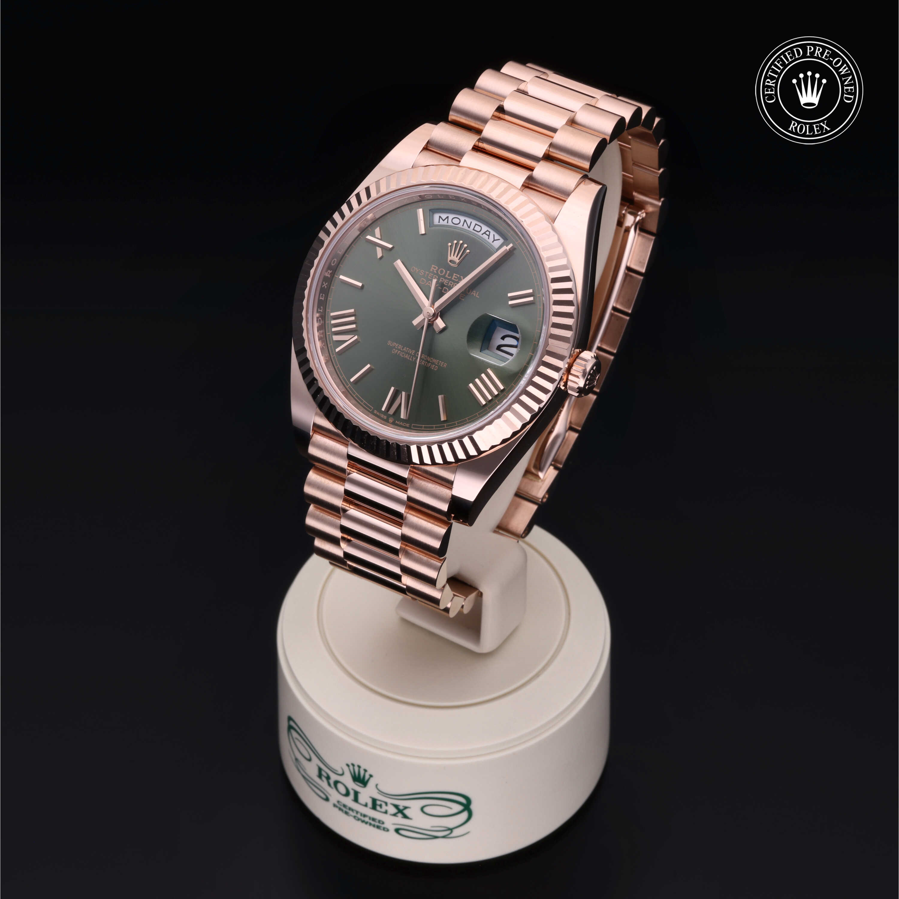 Pre-owned watches ROLEX DAY DATE 40MM RG