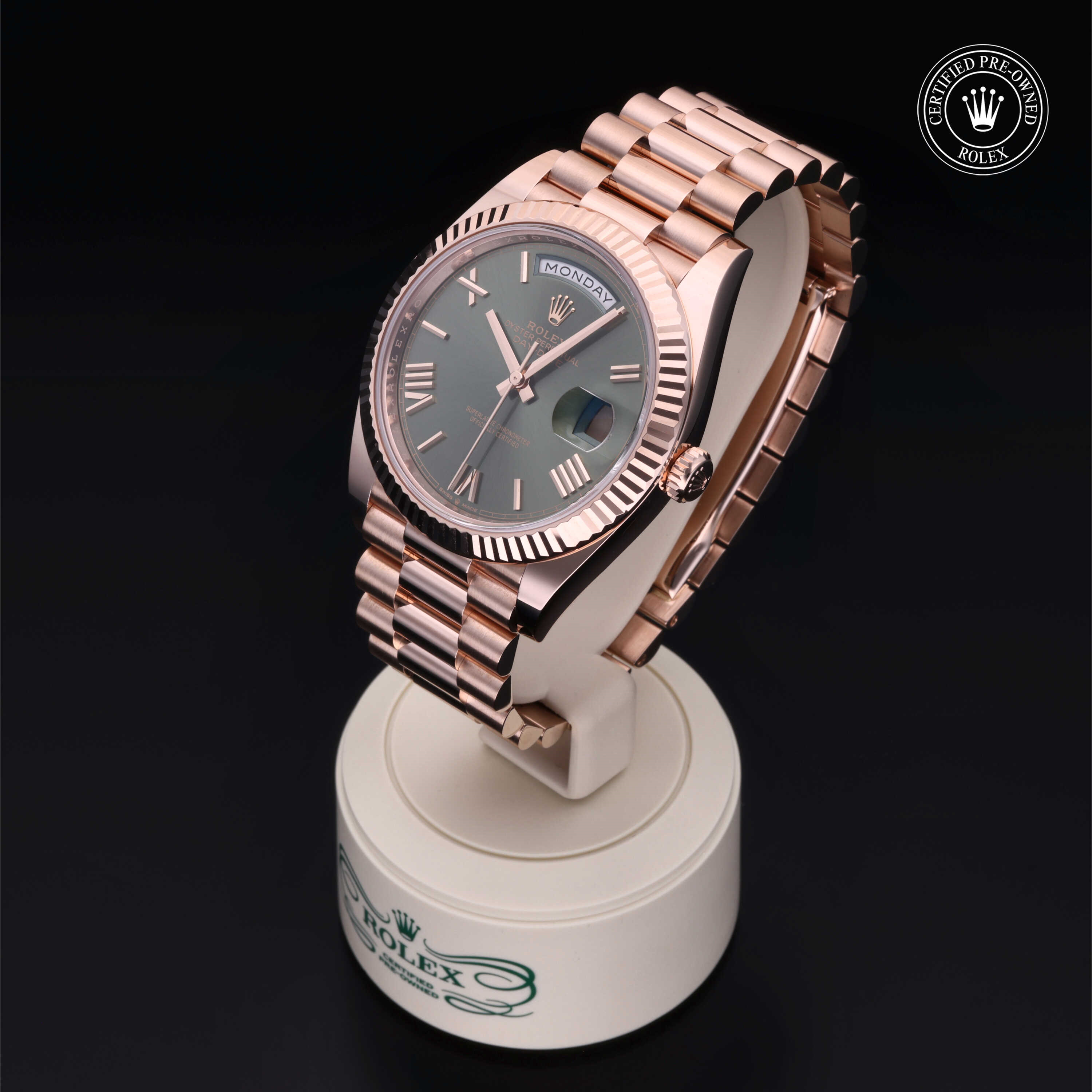 Pre-owned watches ROLEX DAY DATE 40MM RG