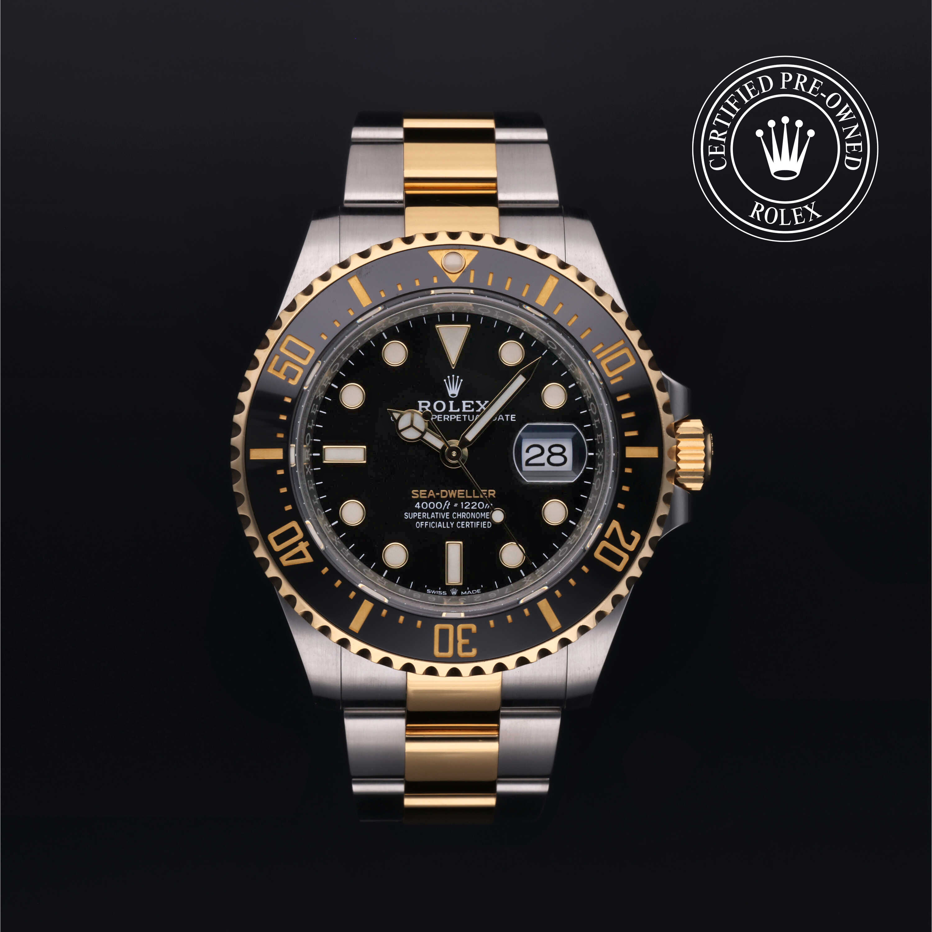 Rolex Certified Pre-Owned Sea-Dweller Sea-Dweller, 2020, Rolesor 18 Carat Yellow, 43 mm - image 1 of 5