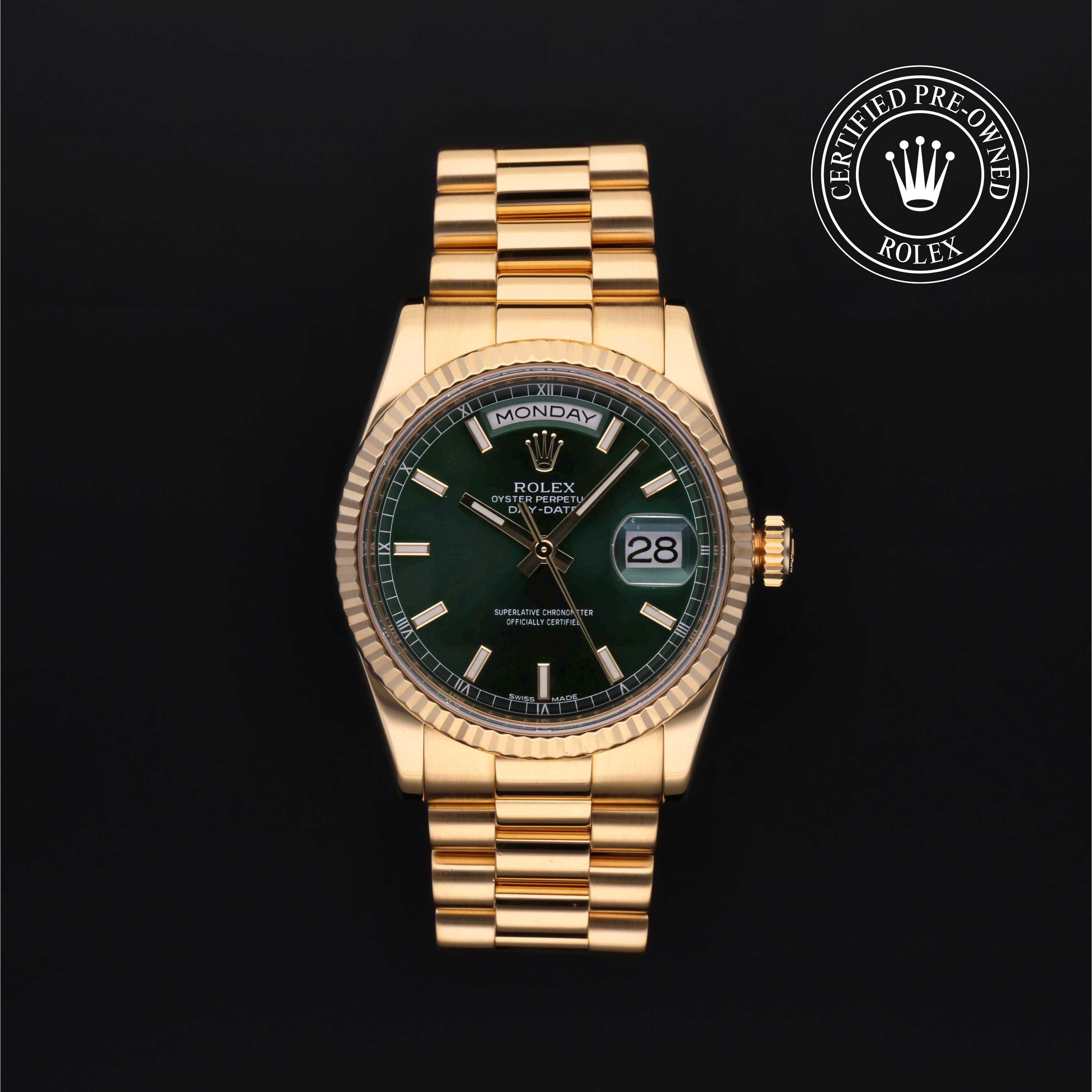Rolex Certified Pre-Owned Day-Date Day-Date, 2011, Gold 18 Carat Yellow, 36 mm - image 1 of 5