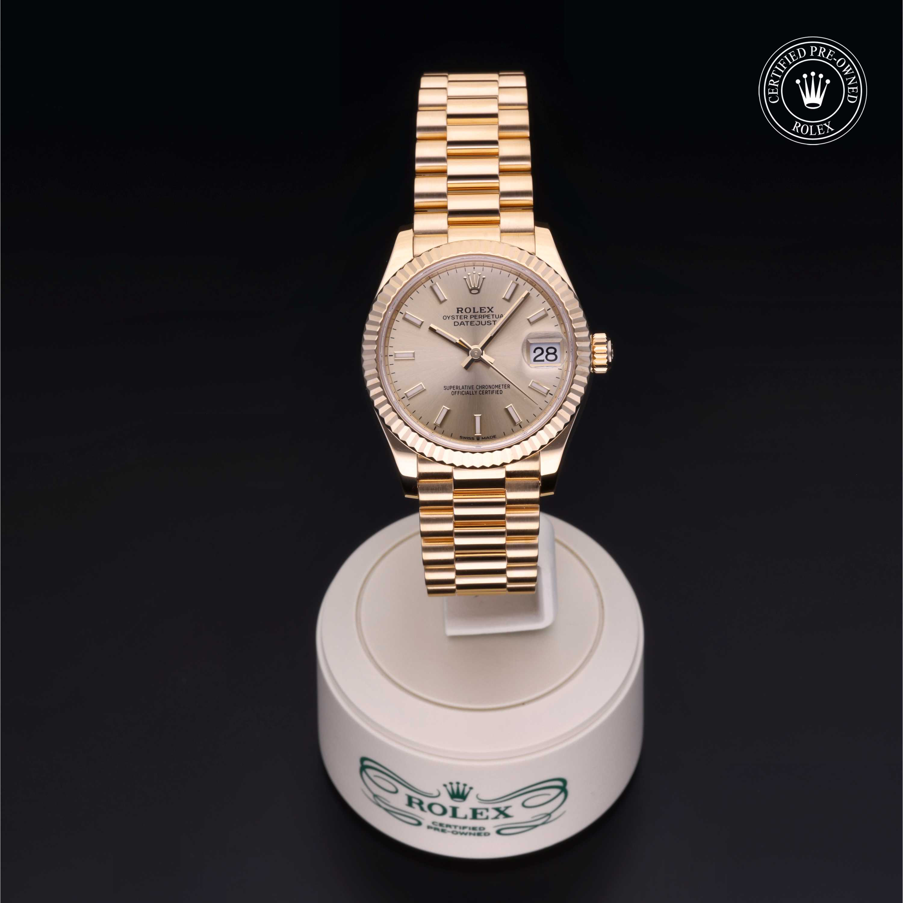 Rolex Certified Pre-Owned Datejust Datejust, 2019, Gold 18 Carat Yellow, 31 mm - image 2 of 5
