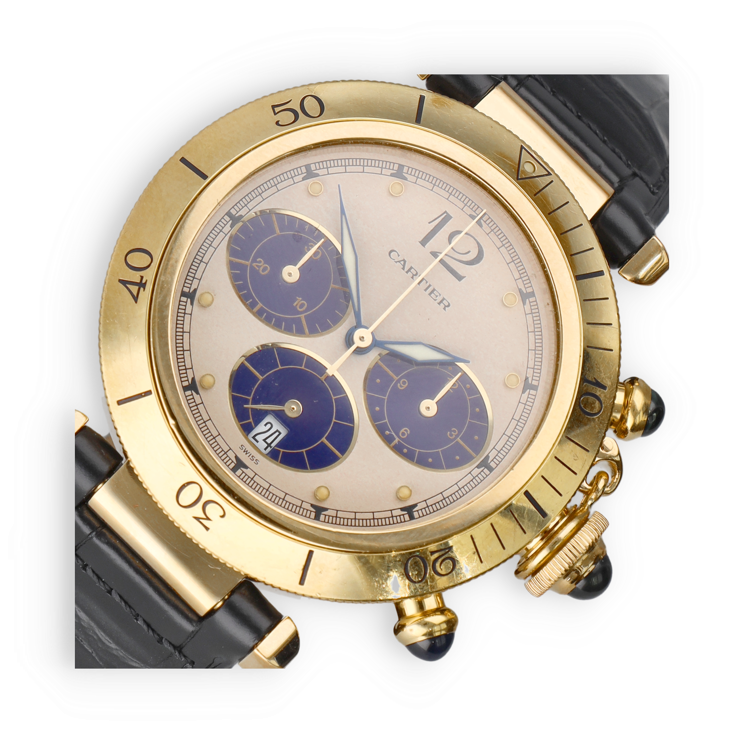GASSAN pre-owned Pasha de Cartier 0960 1 - GASSAN