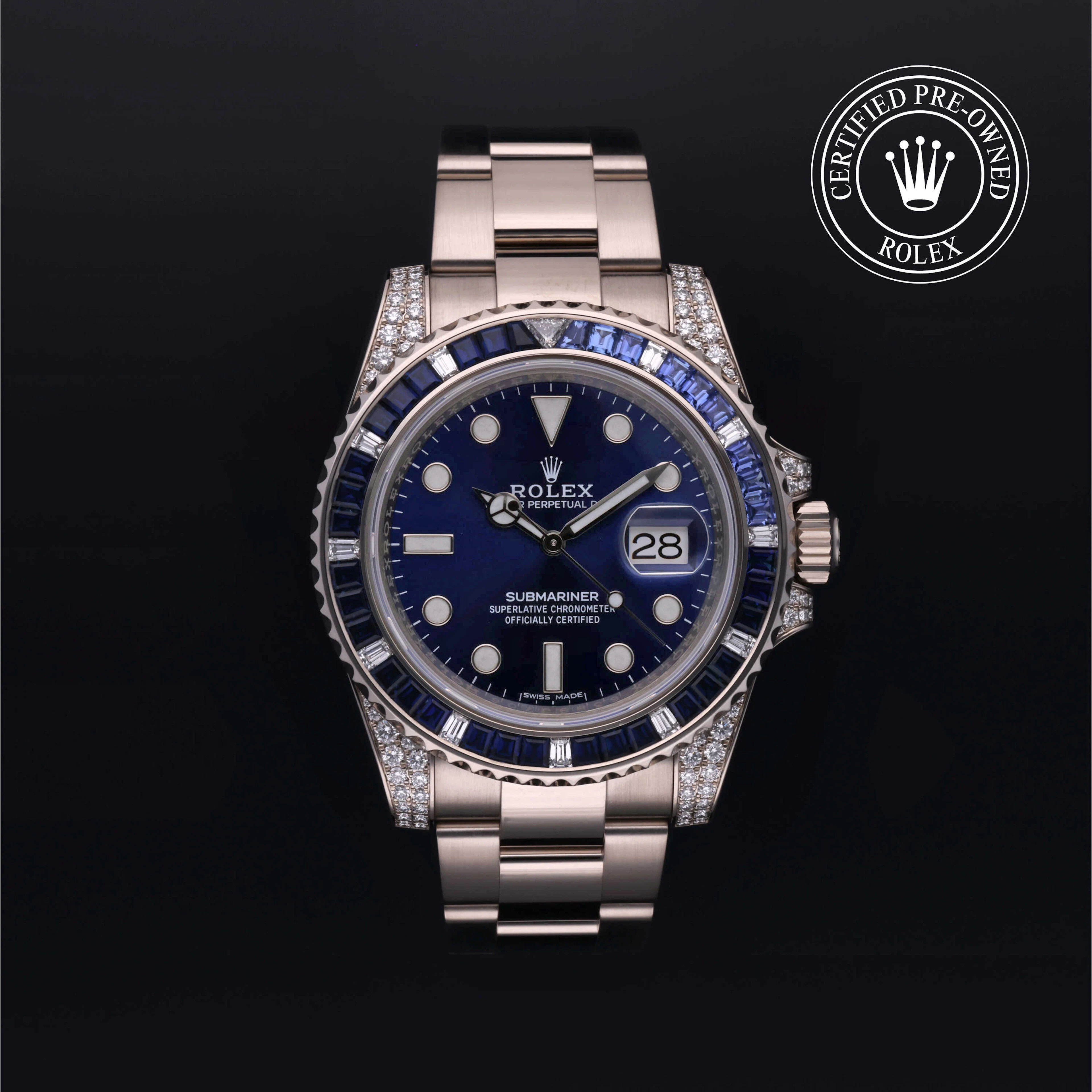 Rolex Certified Pre-Owned Submariner Submariner Date, 2018, Gold 18 Carat White, 40 mm - image 1 of 5
