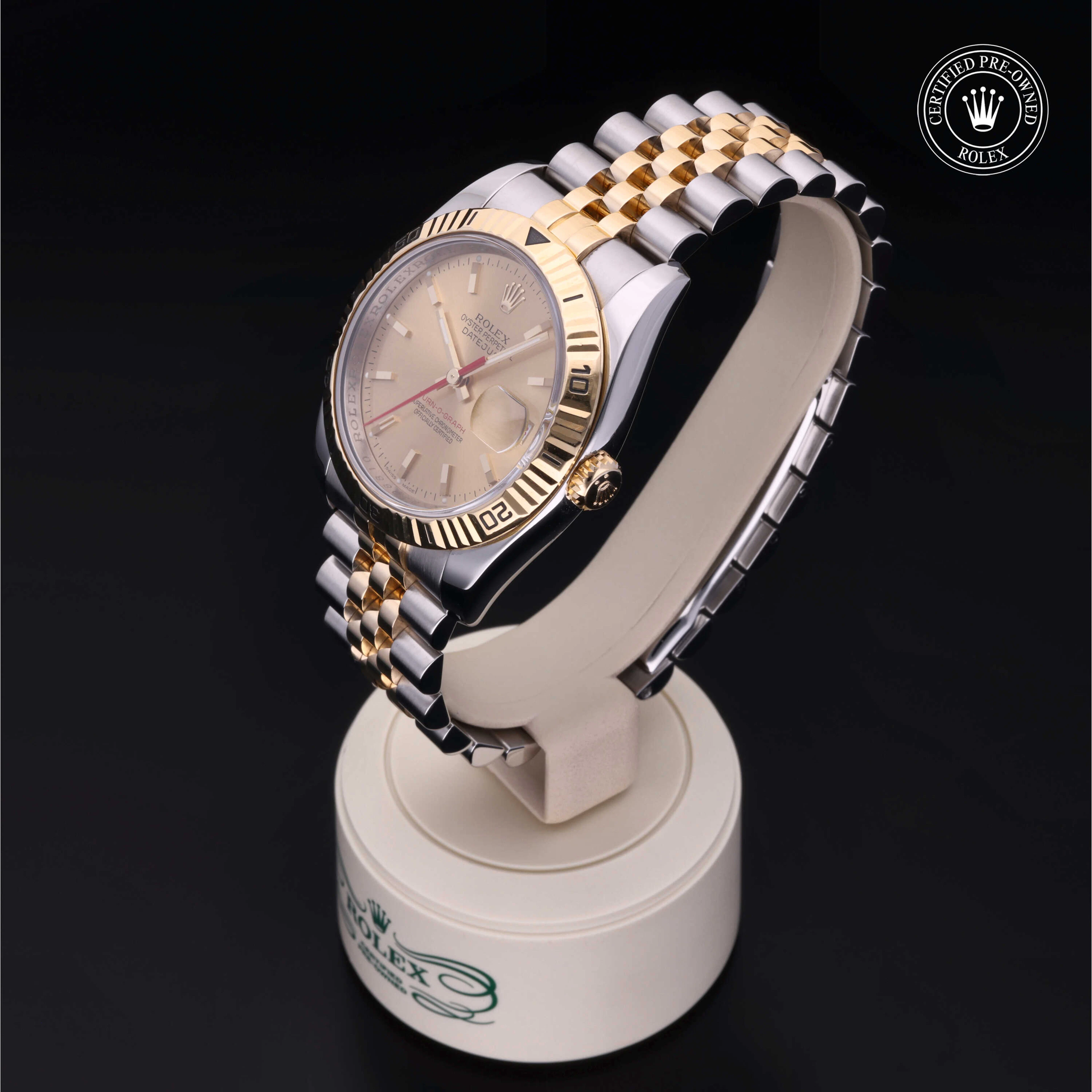 Rolex Certified Pre-Owned Datejust Turn-O-Graph Datejust, 2006, Rolesor 18 Carat Yellow, 36 mm - image 3 of 5