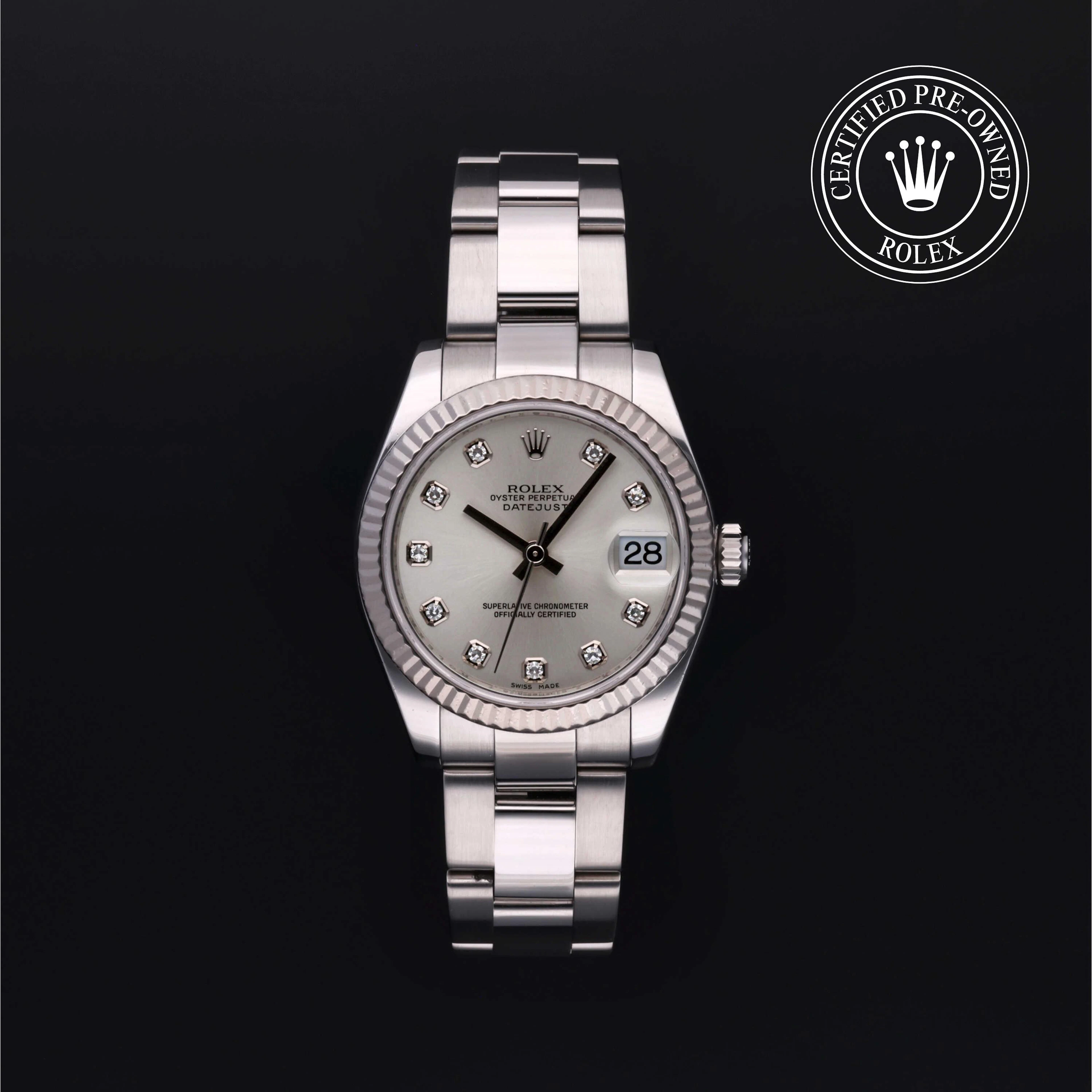 Rolex Certified Pre-Owned Datejust Datejust, 2007, Rolesor 18 Carat White, 31 mm - image 1 of 5