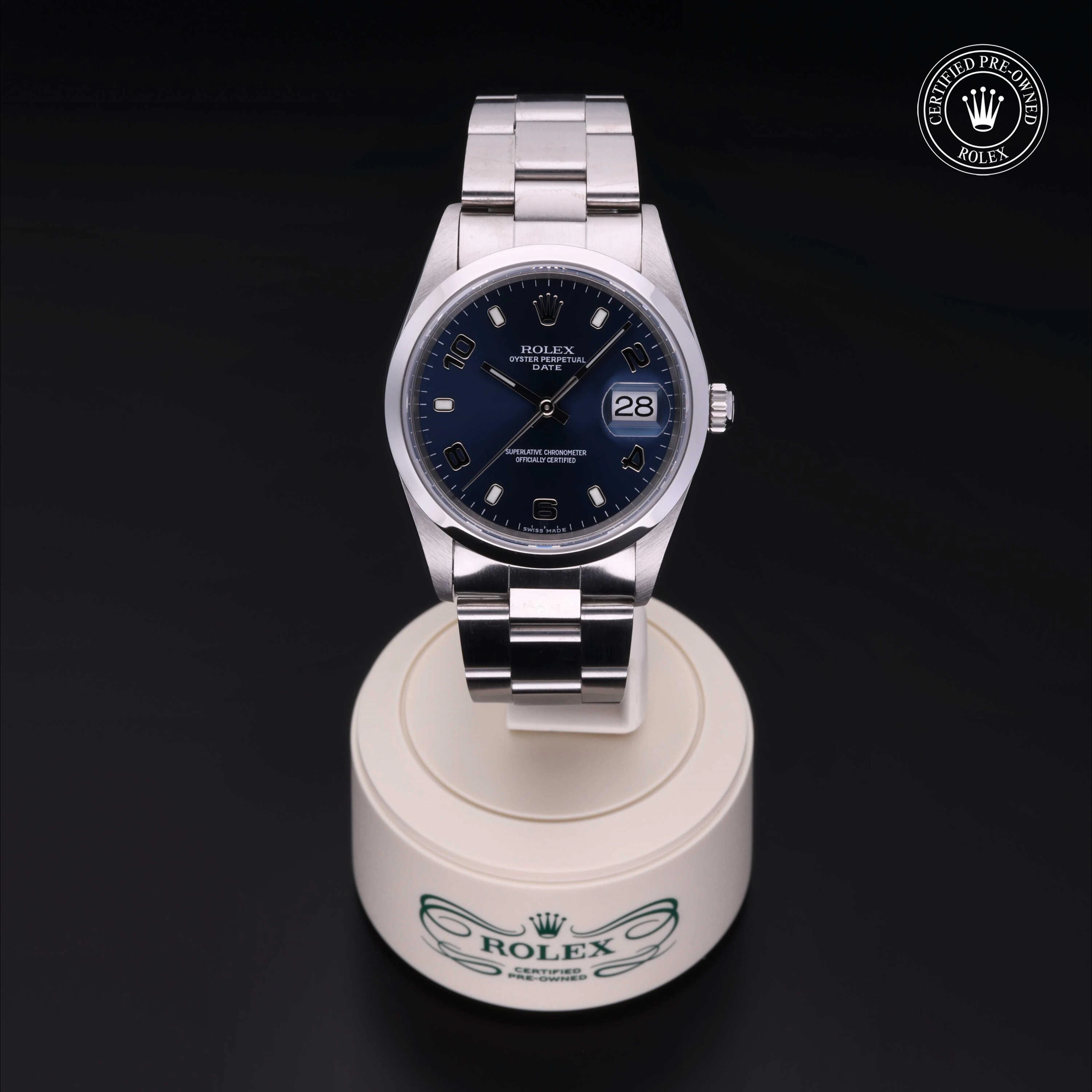 Rolex Certified Pre-Owned Oyster Perpetual Date Date, Unknown, Steel, 34 mm - image 2 of 5