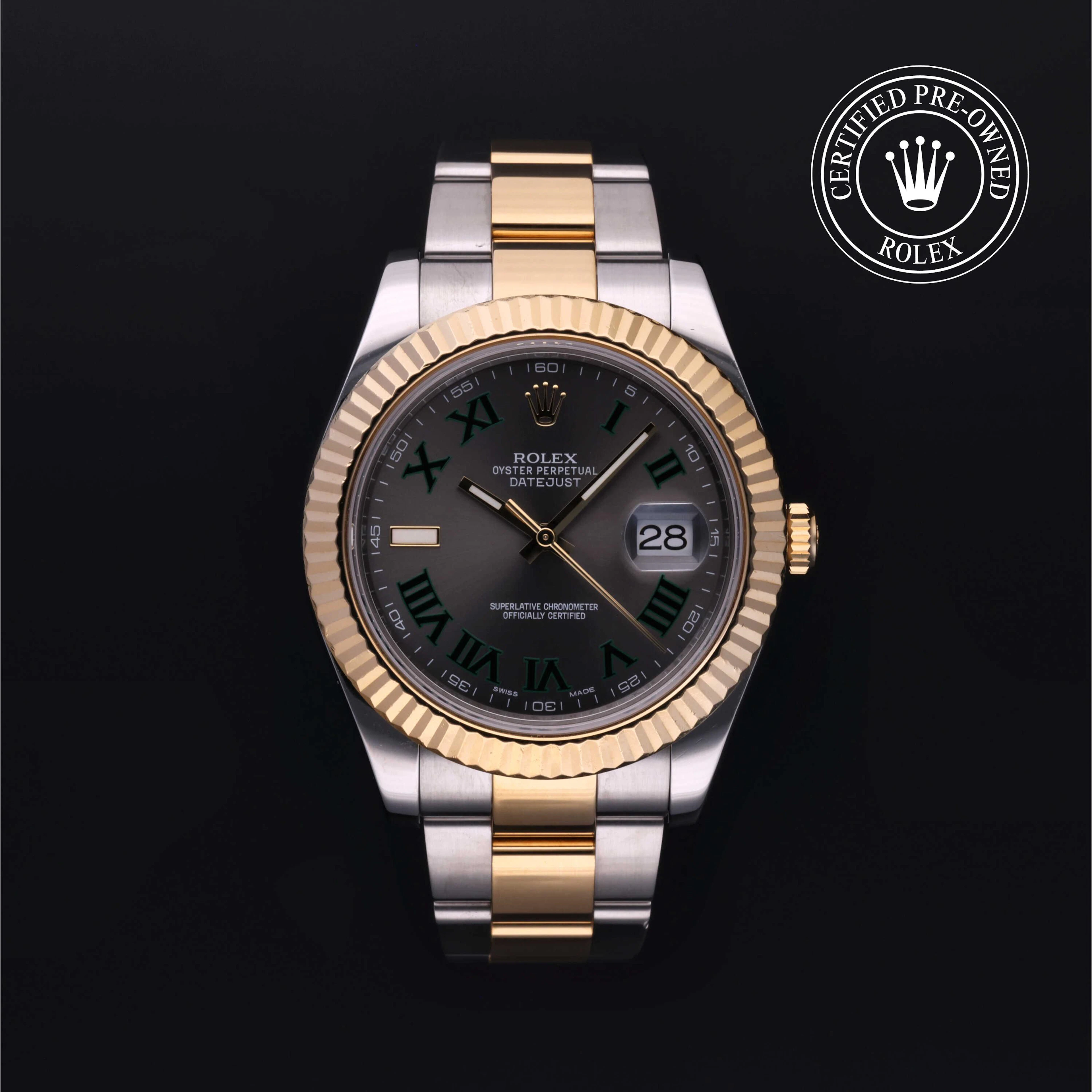 Rolex Certified Pre-Owned Datejust Datejust, Unknown, Rolesor 18 Carat Yellow, 41 mm - image 1 of 5