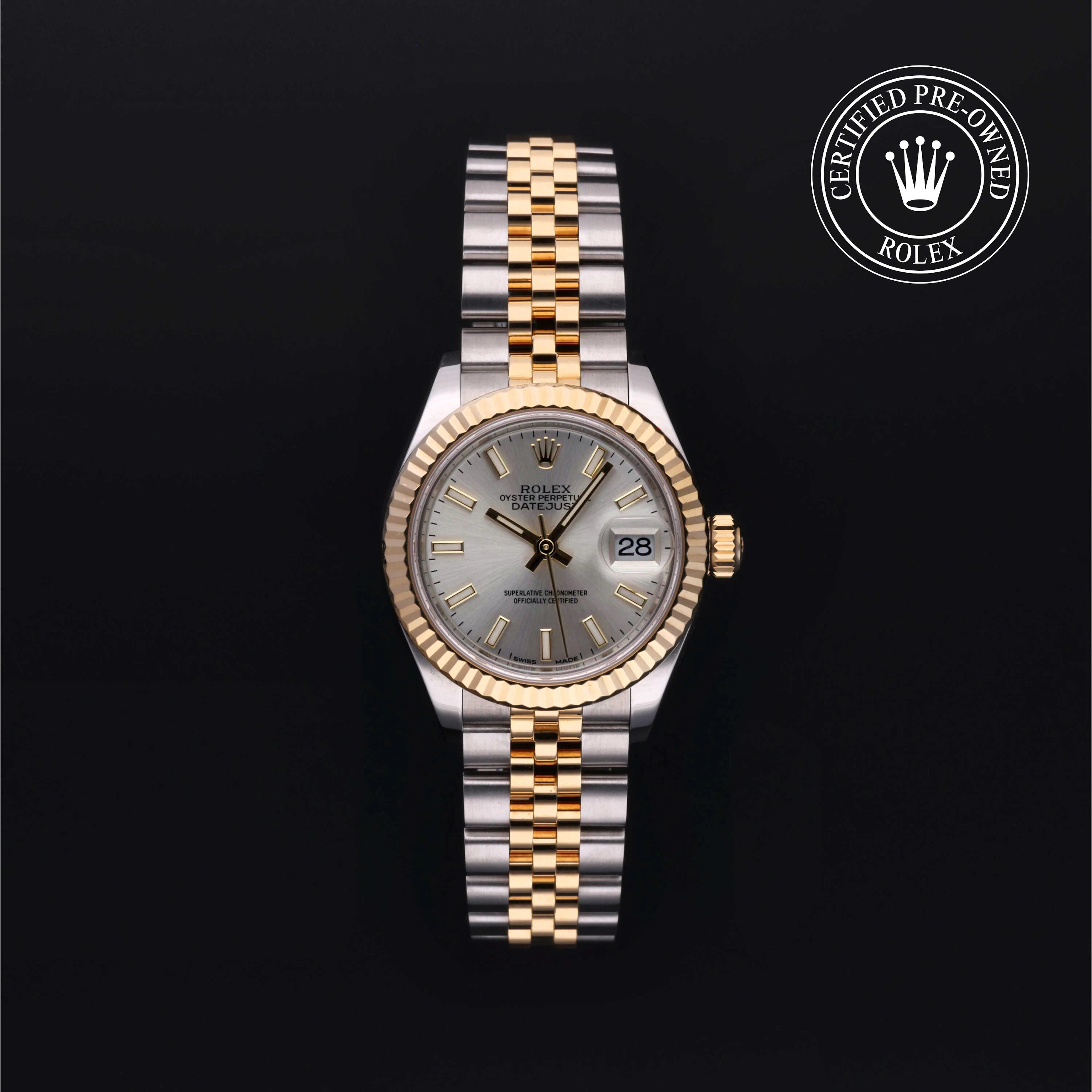 Rolex Certified Pre-Owned Datejust Datejust, Unknown, Rolesor 18 Carat Yellow, 28 mm - image 1 of 5