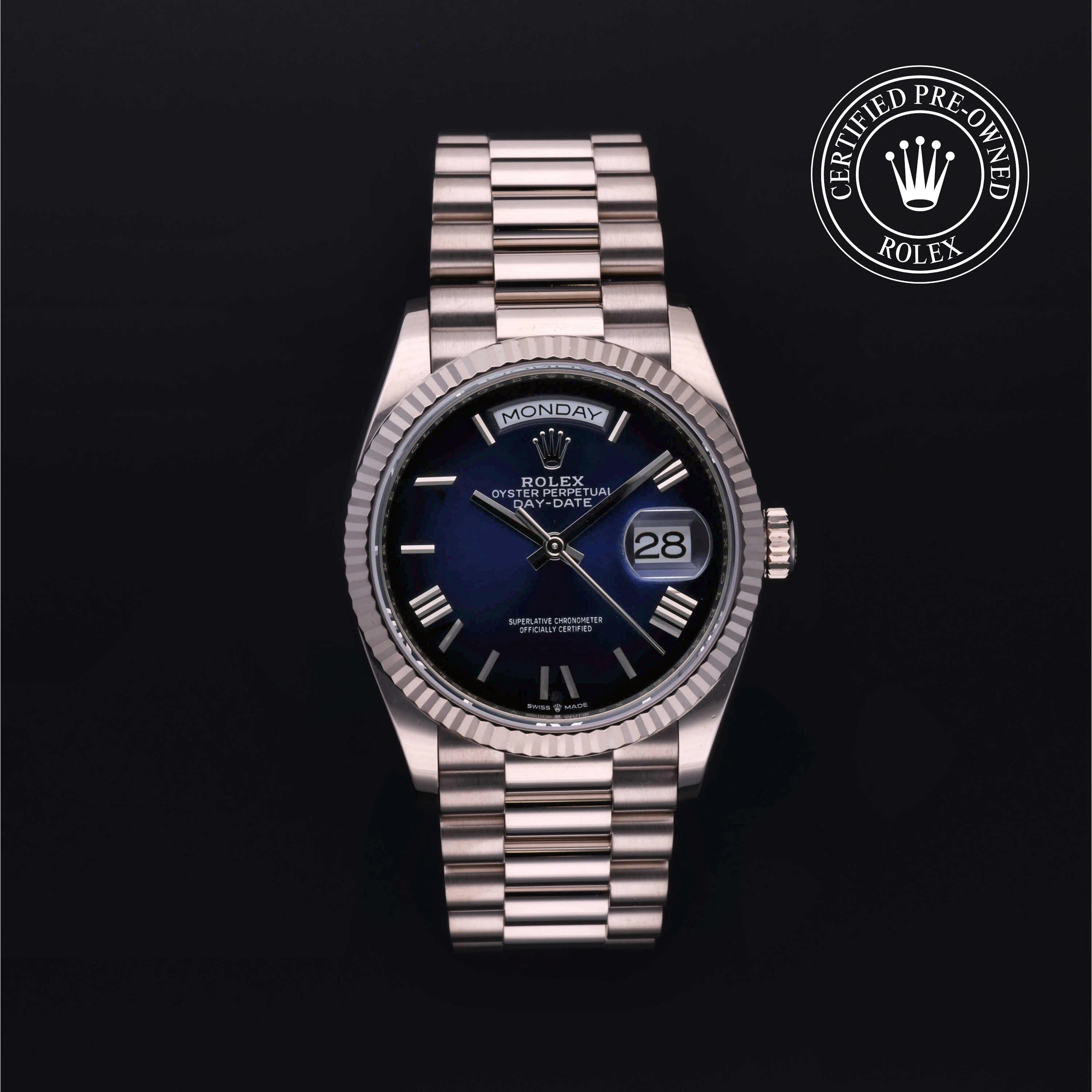 Rolex Certified Pre-Owned Day-Date Day-Date, 2021, Gold 18 Carat White, 36 mm - image 1 of 5
