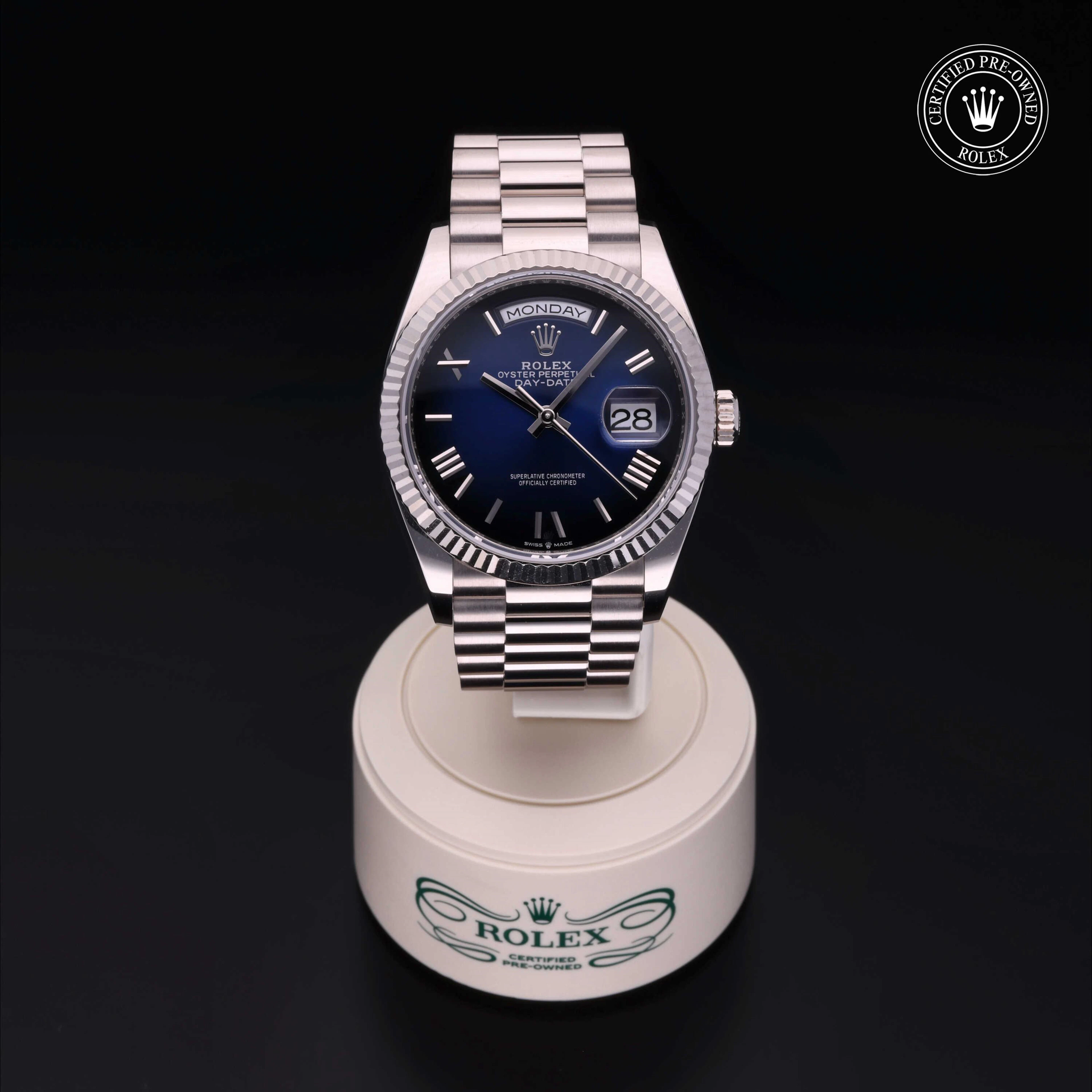 Rolex Certified Pre-Owned Day-Date Day-Date, 2021, Gold 18 Carat White, 36 mm - image 2 of 5
