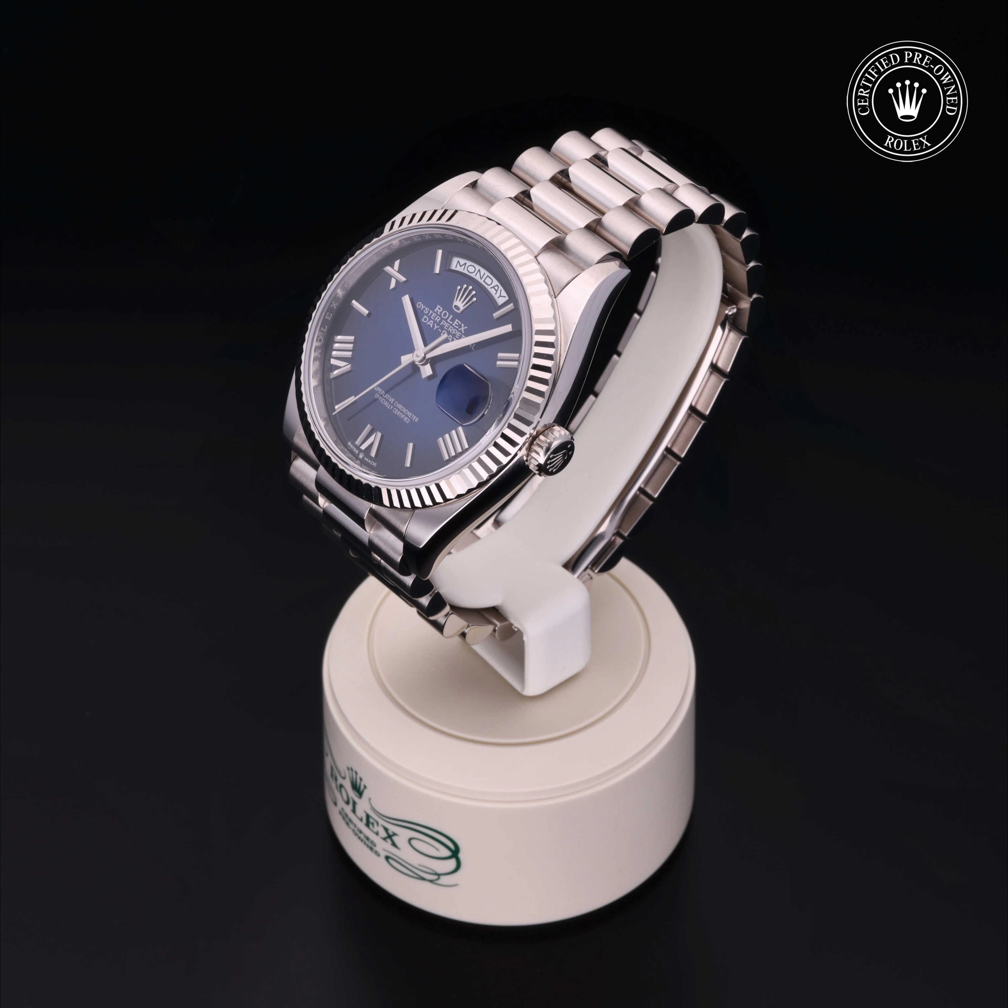 Rolex Certified Pre-Owned Day-Date Day-Date, 2021, Gold 18 Carat White, 36 mm - image 3 of 5
