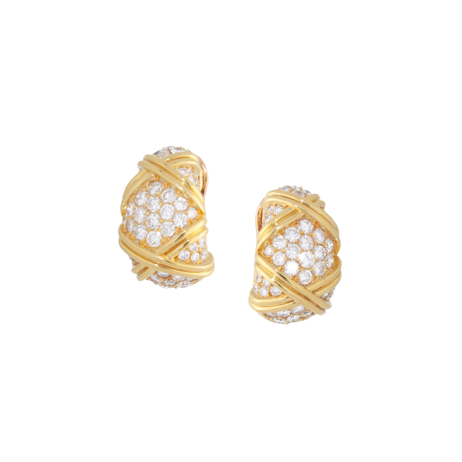 Vintage Juwelen French Vintage Diamond Oorbellen