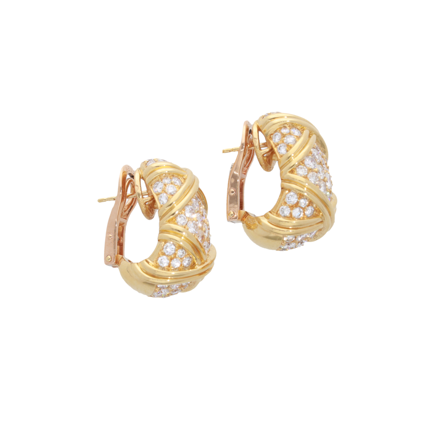 Vintage Juwelen French Vintage Diamond Oorbellen