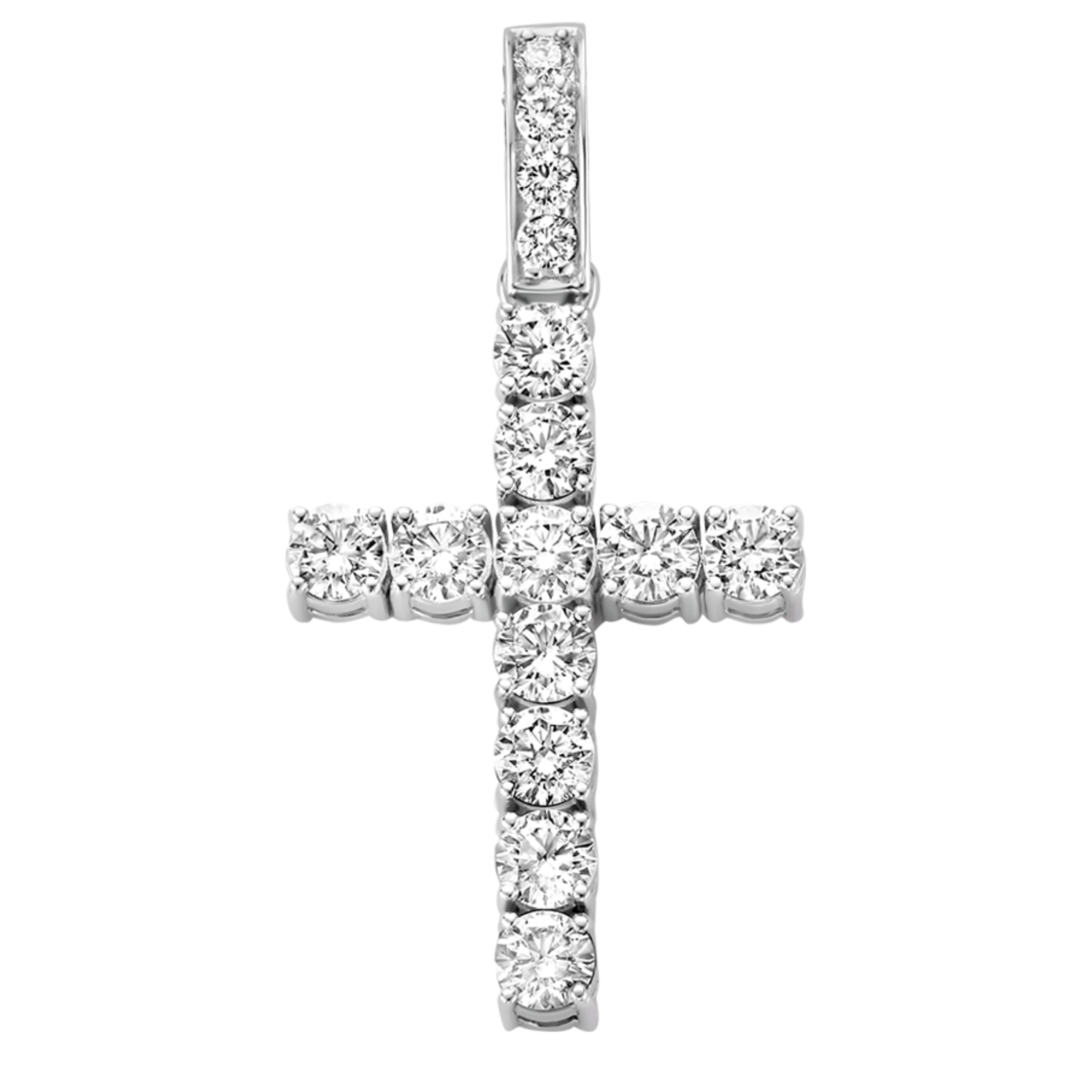 TROPHY BY GASSAN Pendant Timeless Diamond Cross