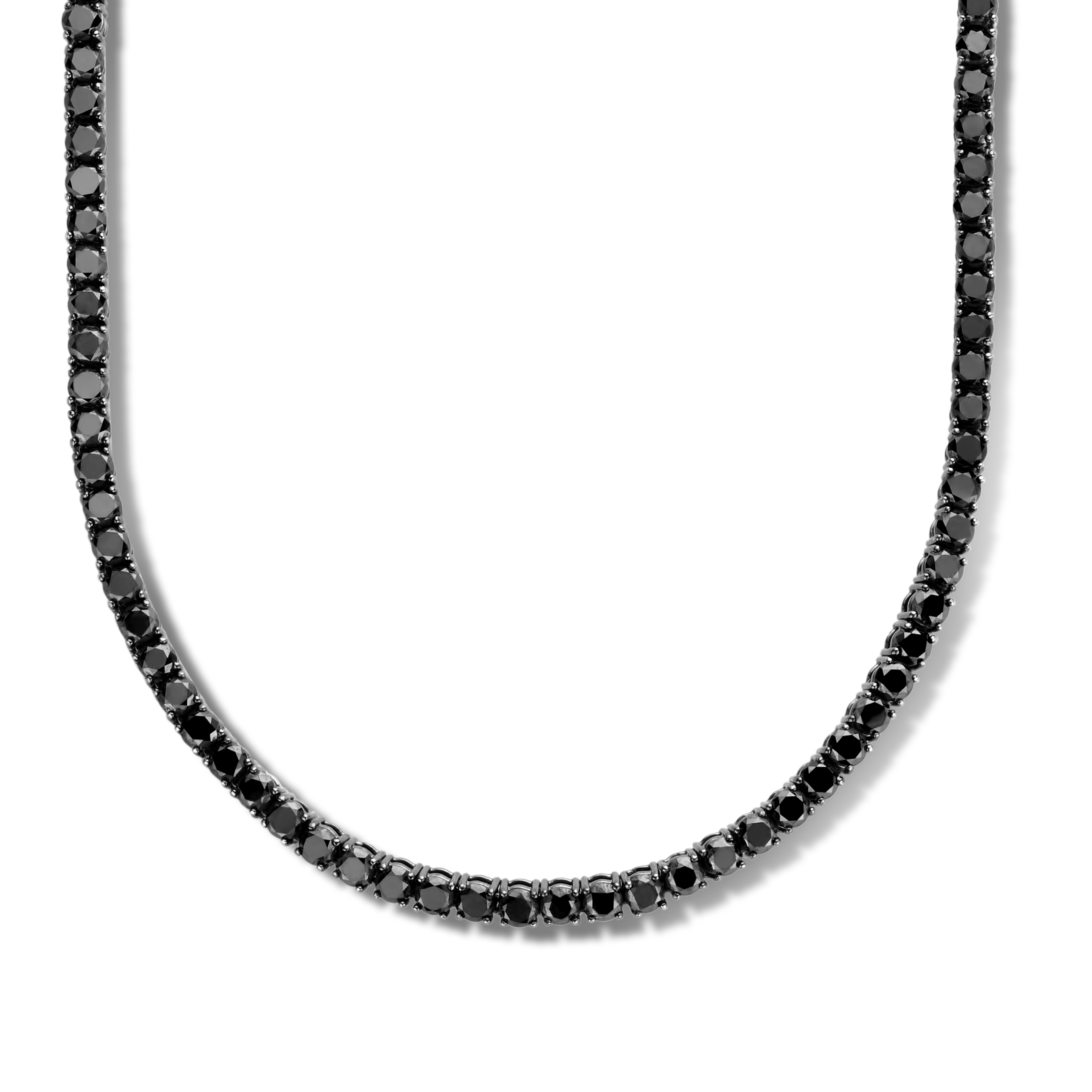 TROPHY BY GASSAN Collier Timeless Black Coated Black Diamond