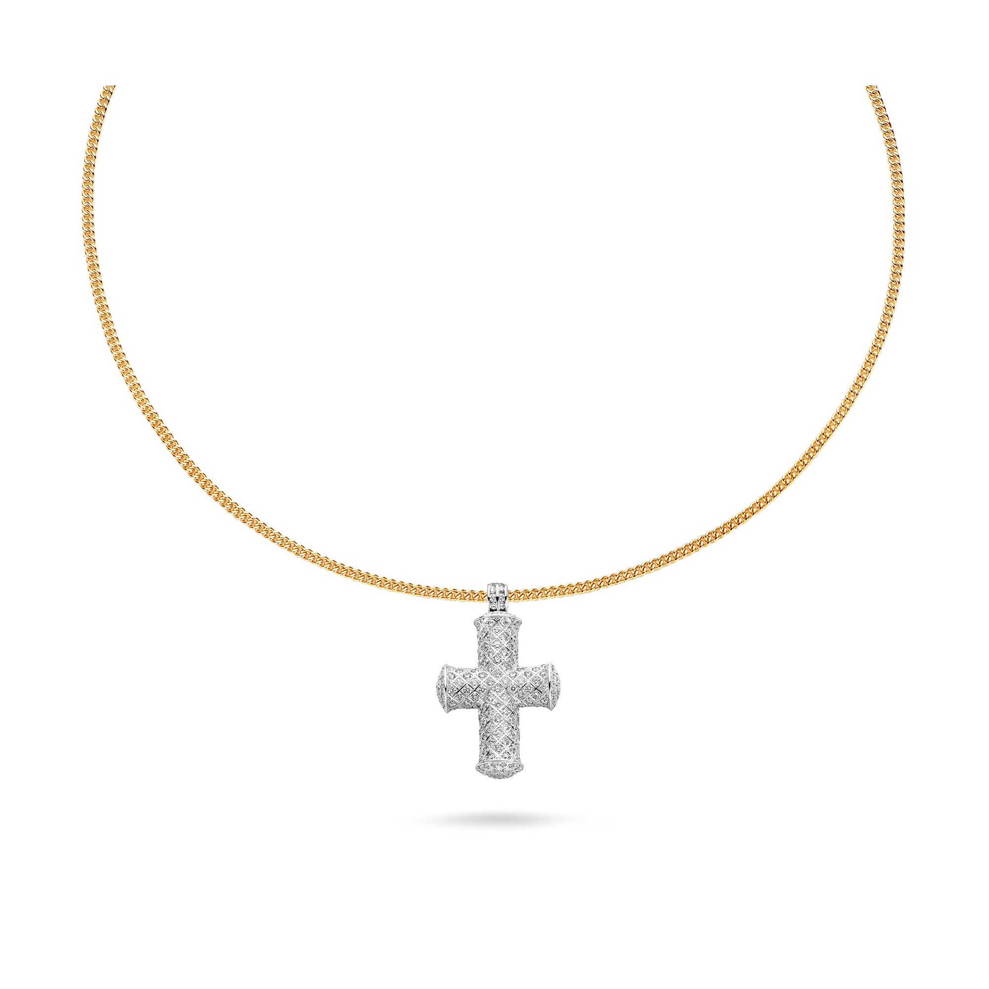 TROPHY BY GASSAN Necklace Timeless Diamond Cross