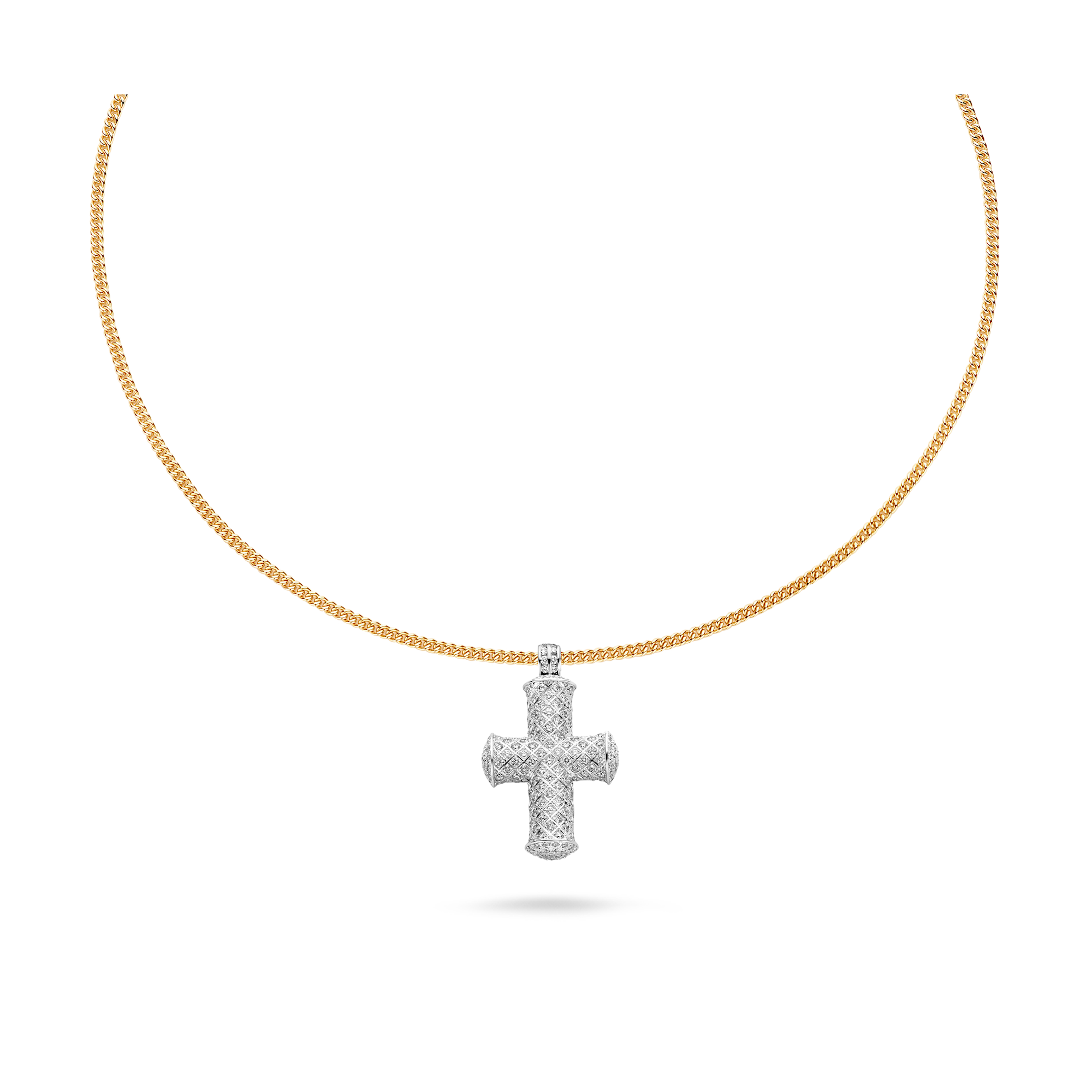 TROPHY BY GASSAN Necklace Timeless Diamond Cross