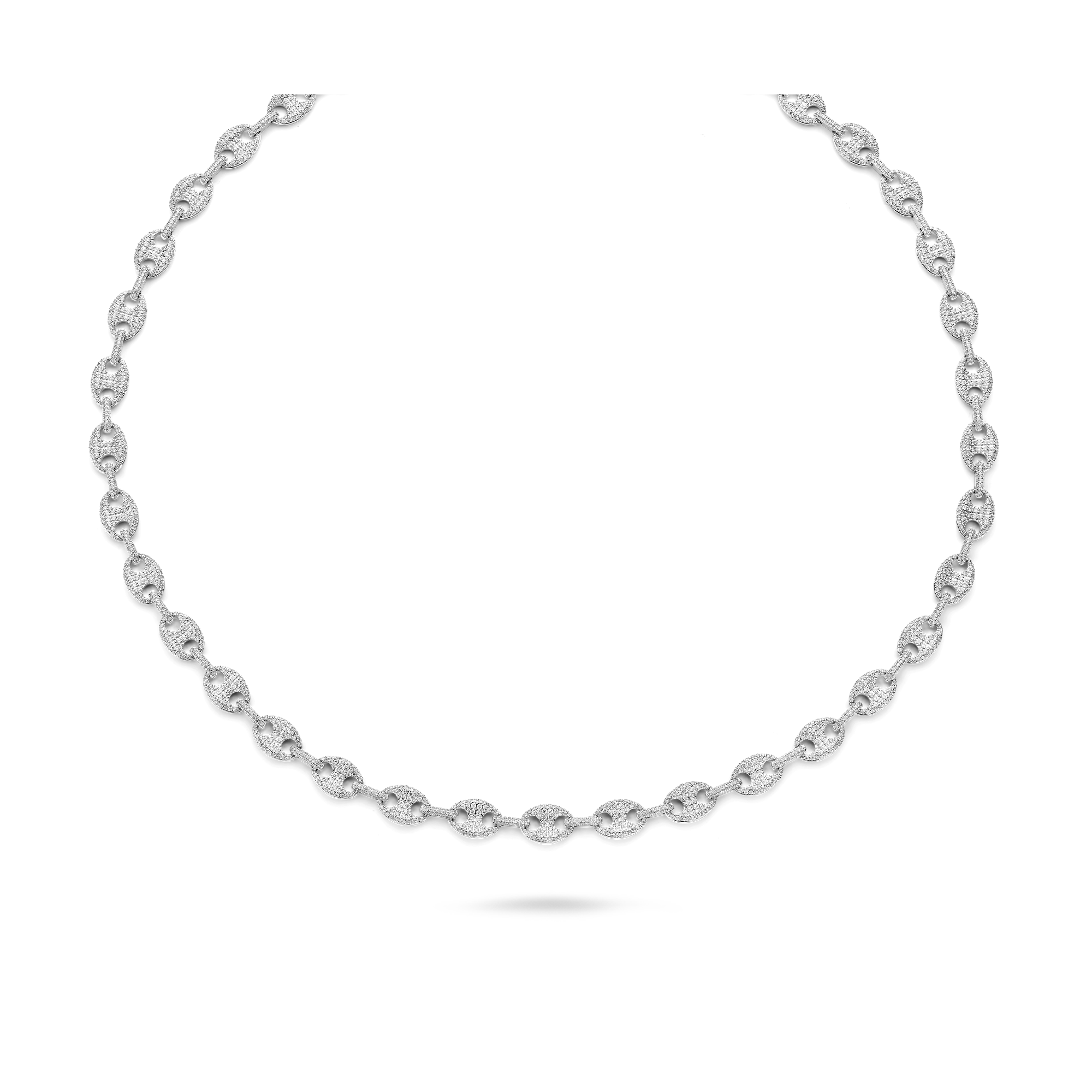 TROPHY BY GASSAN Necklace Timeless Diamond Mariner Link