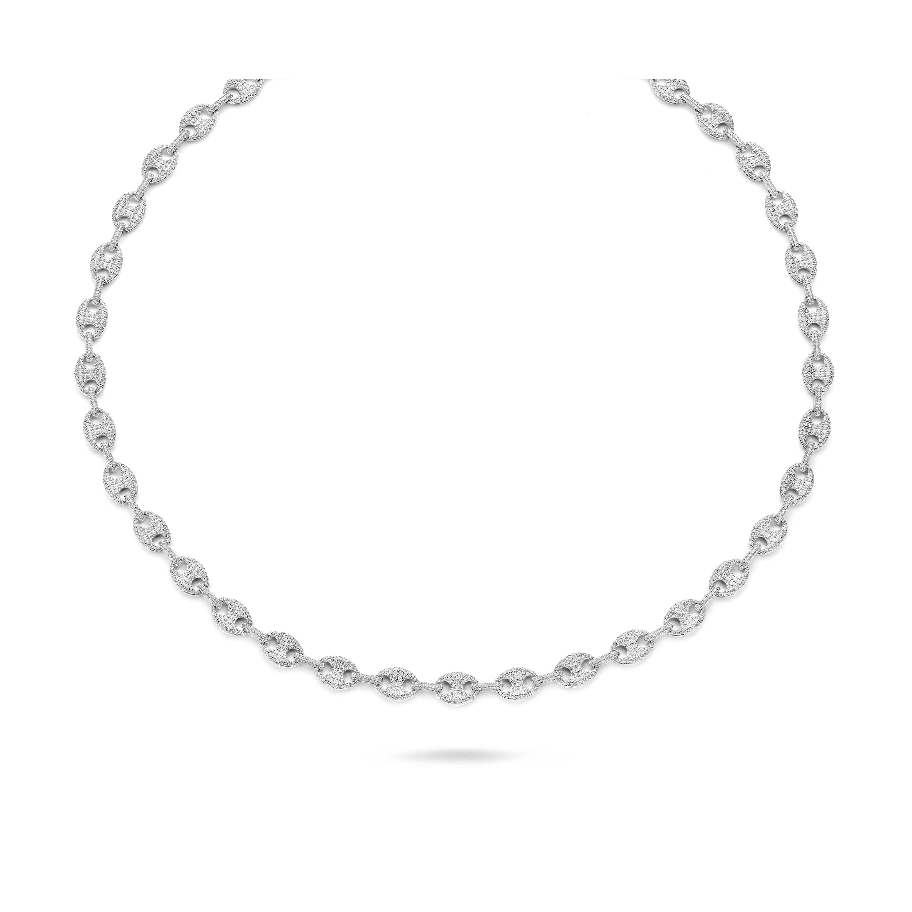 TROPHY BY GASSAN Necklace Timeless Diamond Mariner Link
