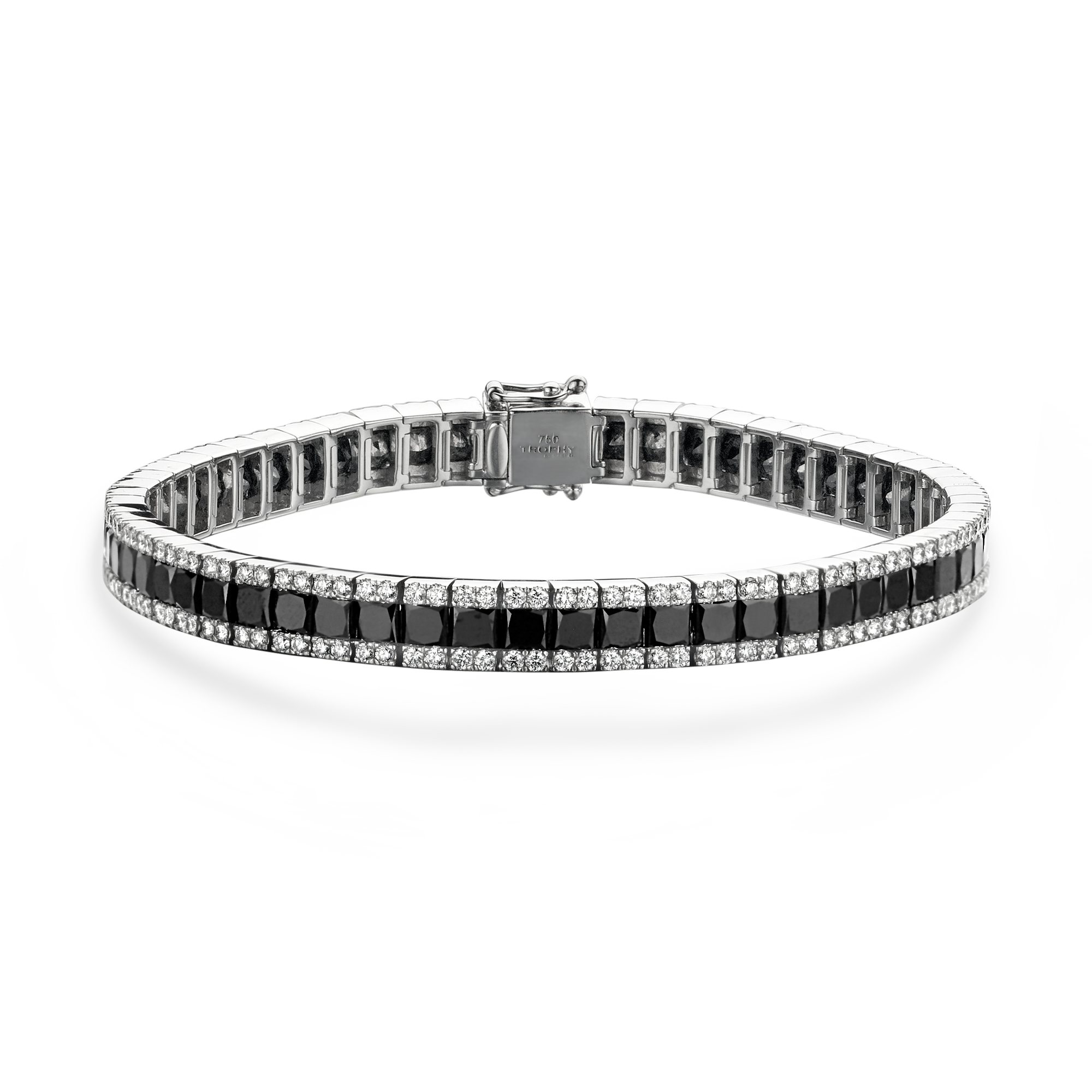 TROPHY BY GASSAN Armband Gemstone Black & White Diamond