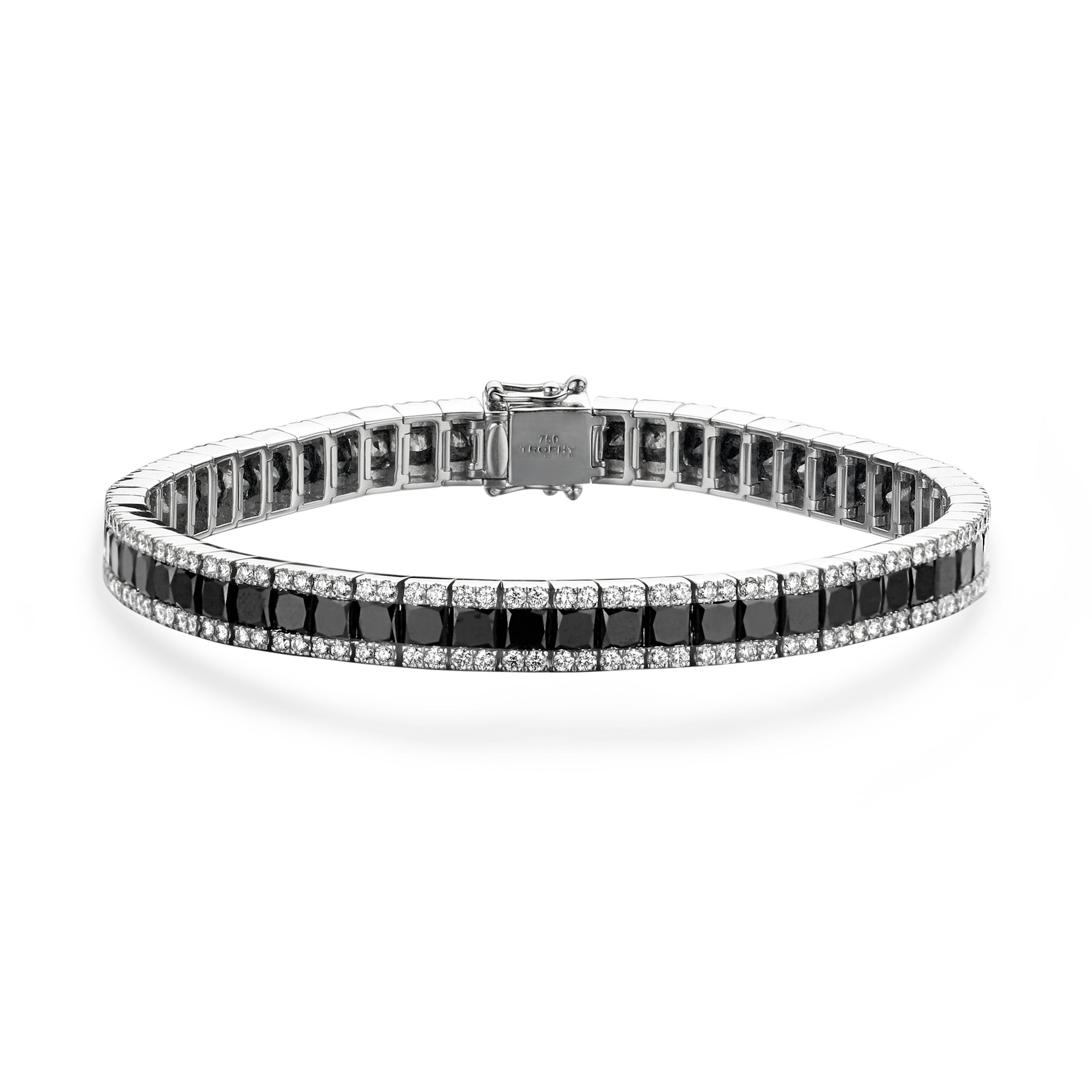 TROPHY BY GASSAN Armband Gemstone Black & White Diamond