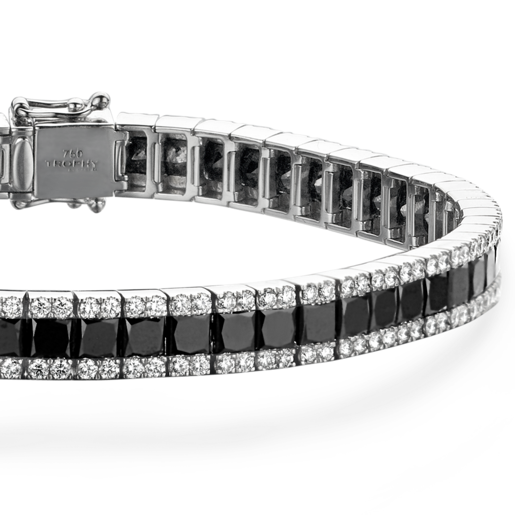 TROPHY BY GASSAN Armband Gemstone Black & White Diamond