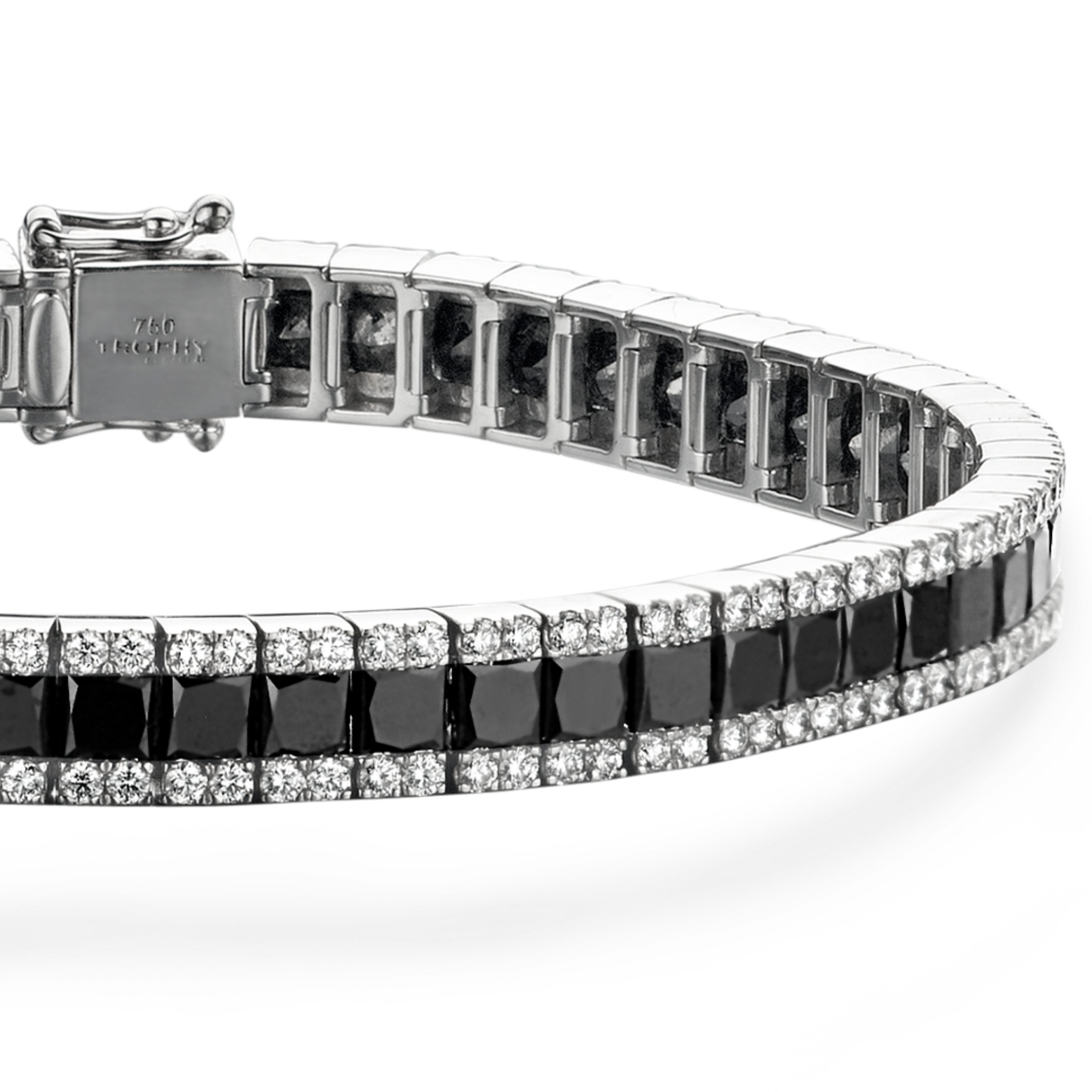 TROPHY BY GASSAN Armband Gemstone Black & White Diamond