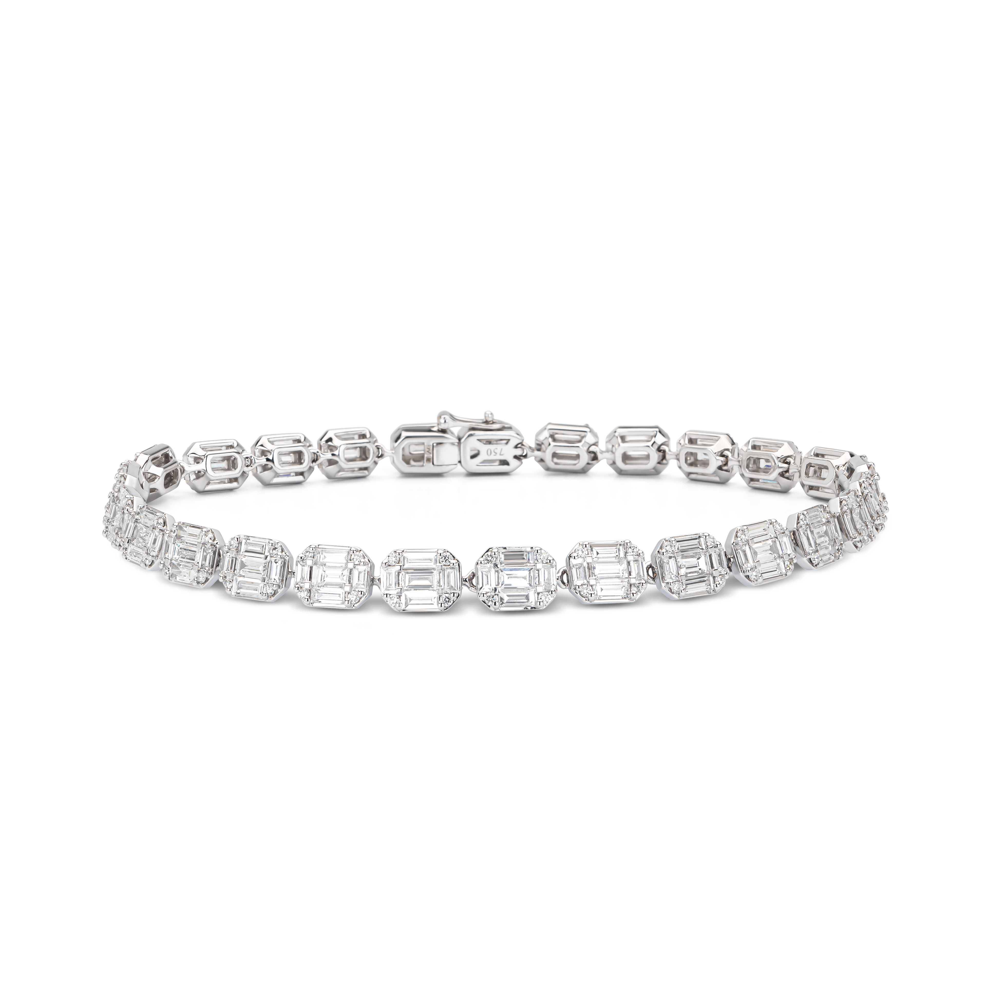 TROPHY BY GASSAN Armband Diamond Shape Baguette