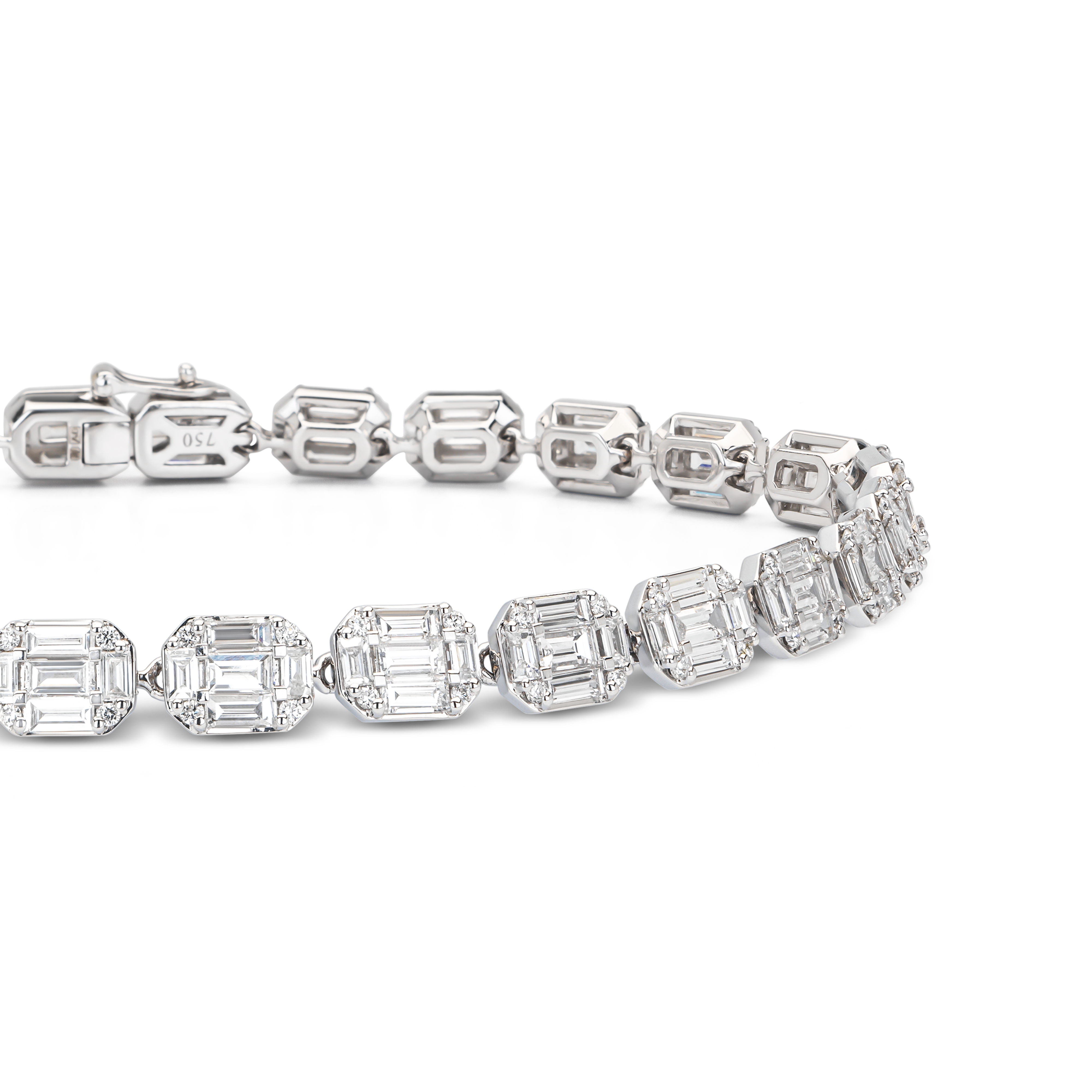 TROPHY BY GASSAN Armband Diamond Shape Baguette