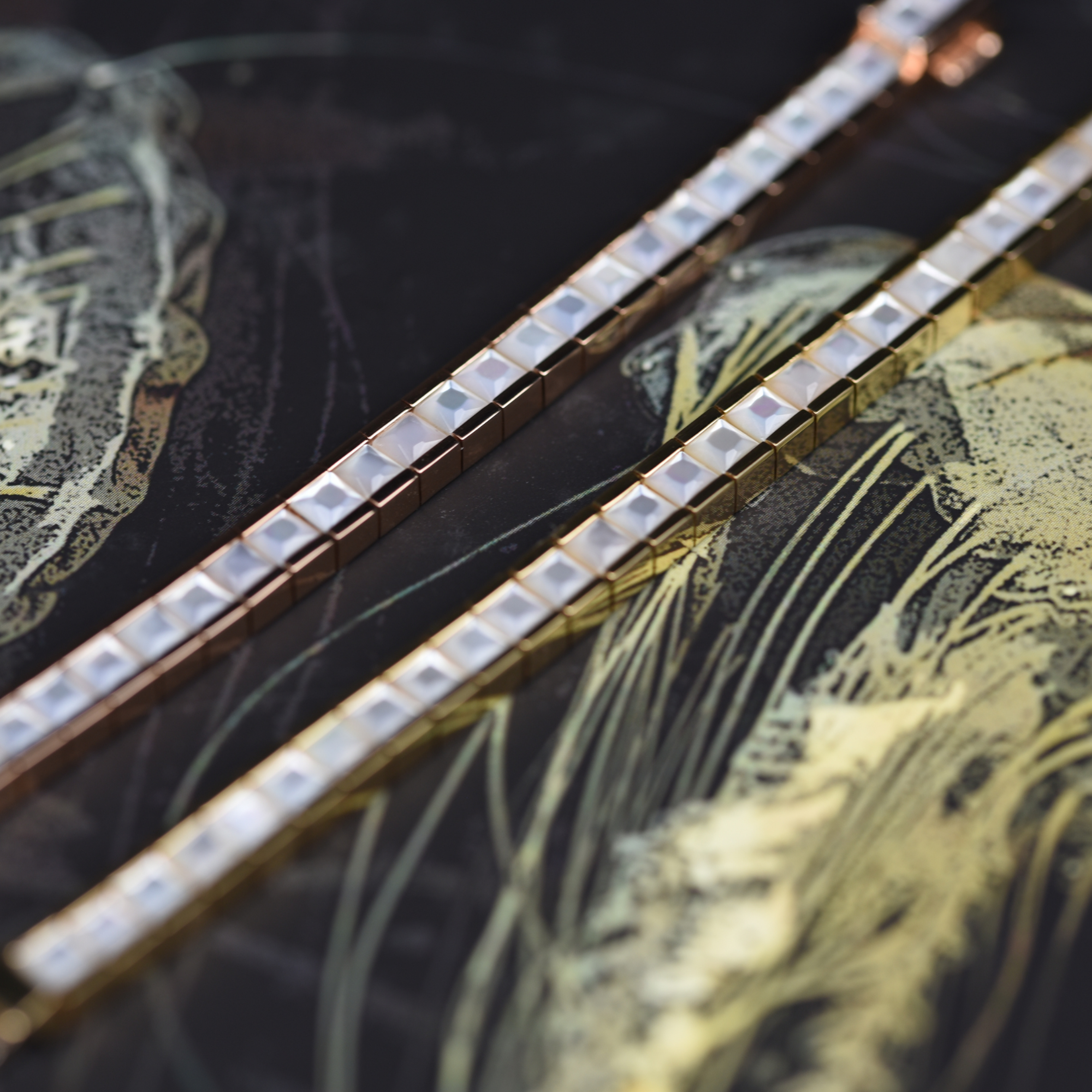 TROPHY BY GASSAN Armband  Gemstone Mother Of Pearl