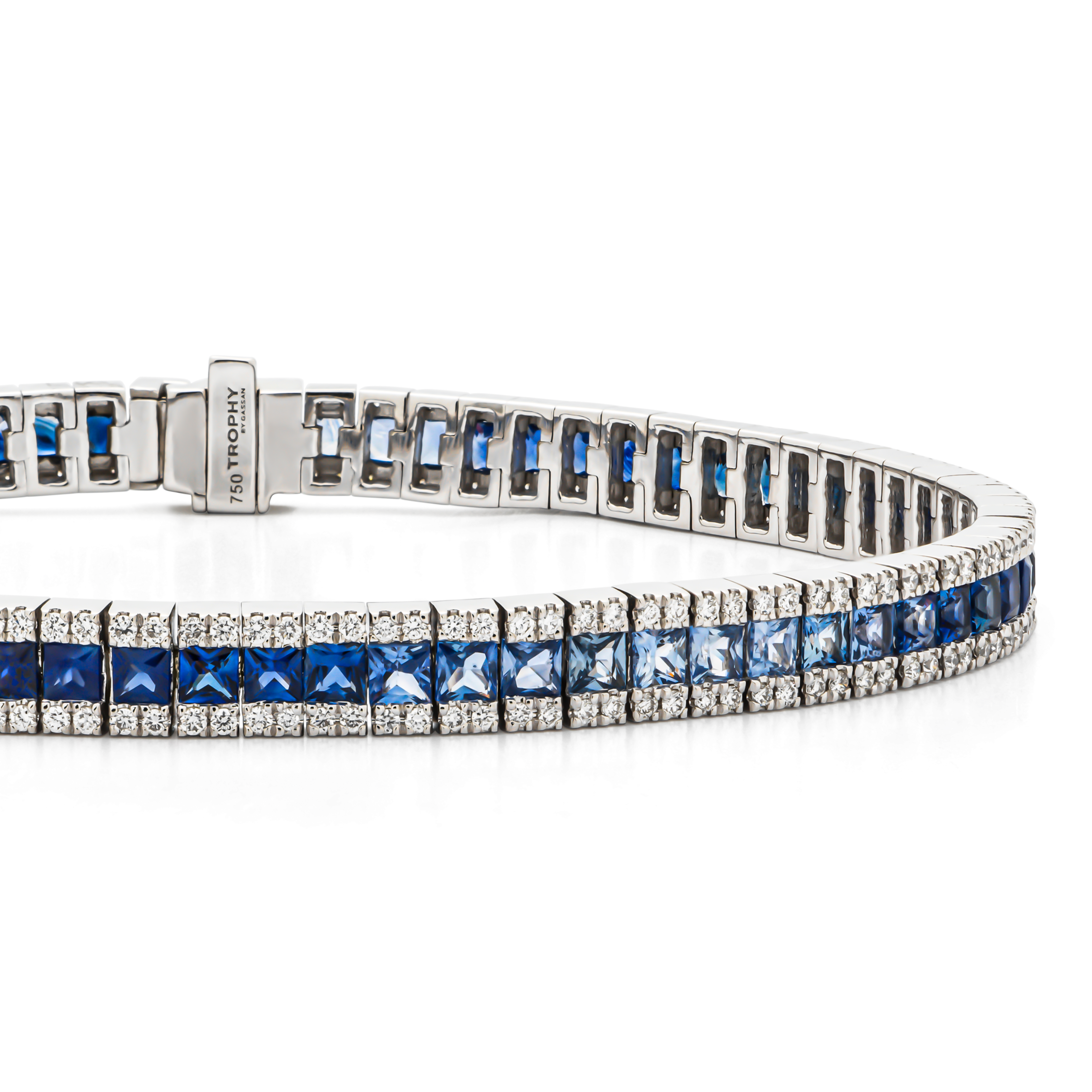 TROPHY BY GASSAN Armband Gemstone Diamond & Sapphire