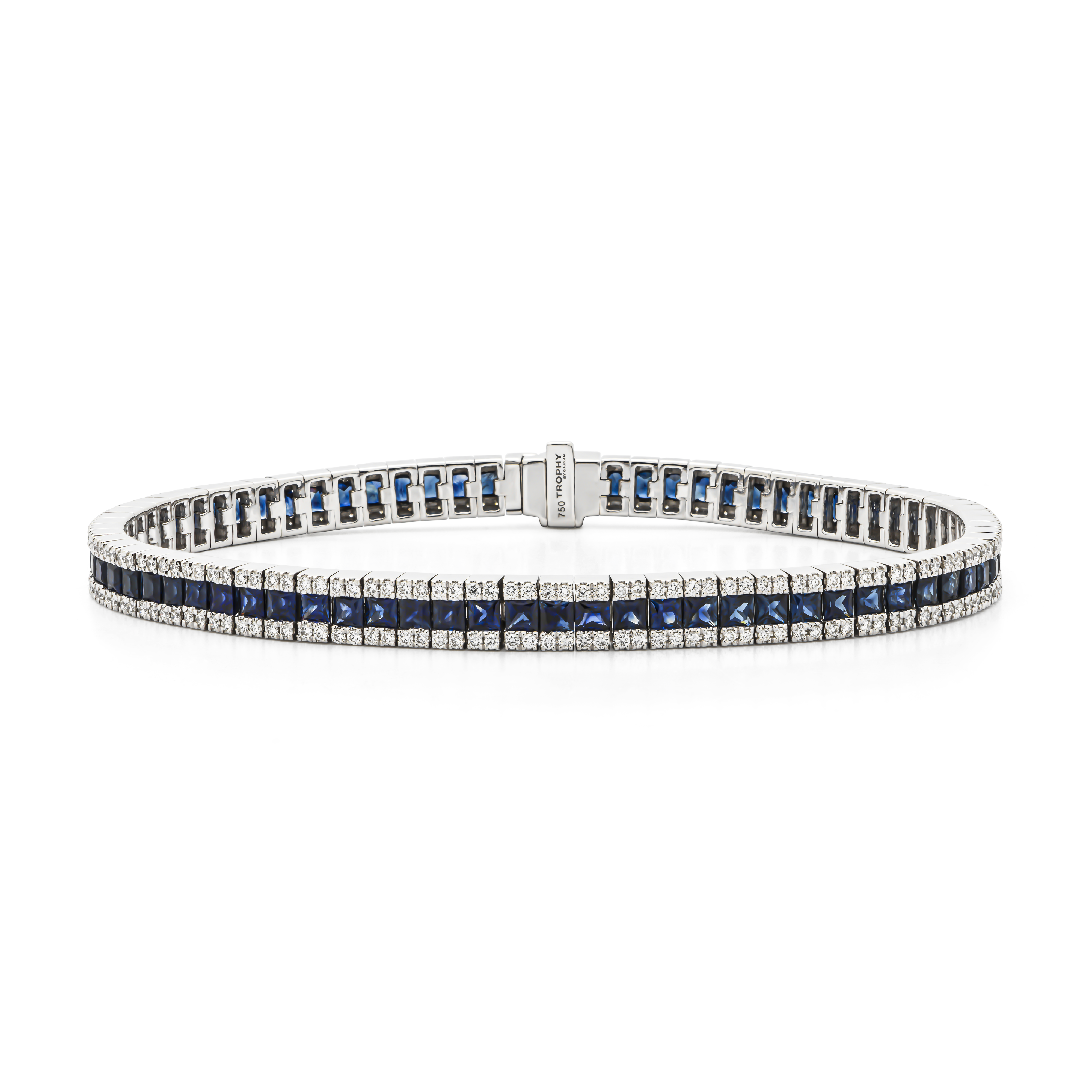 TROPHY BY GASSAN Armband Gemstone Diamond & Sapphire