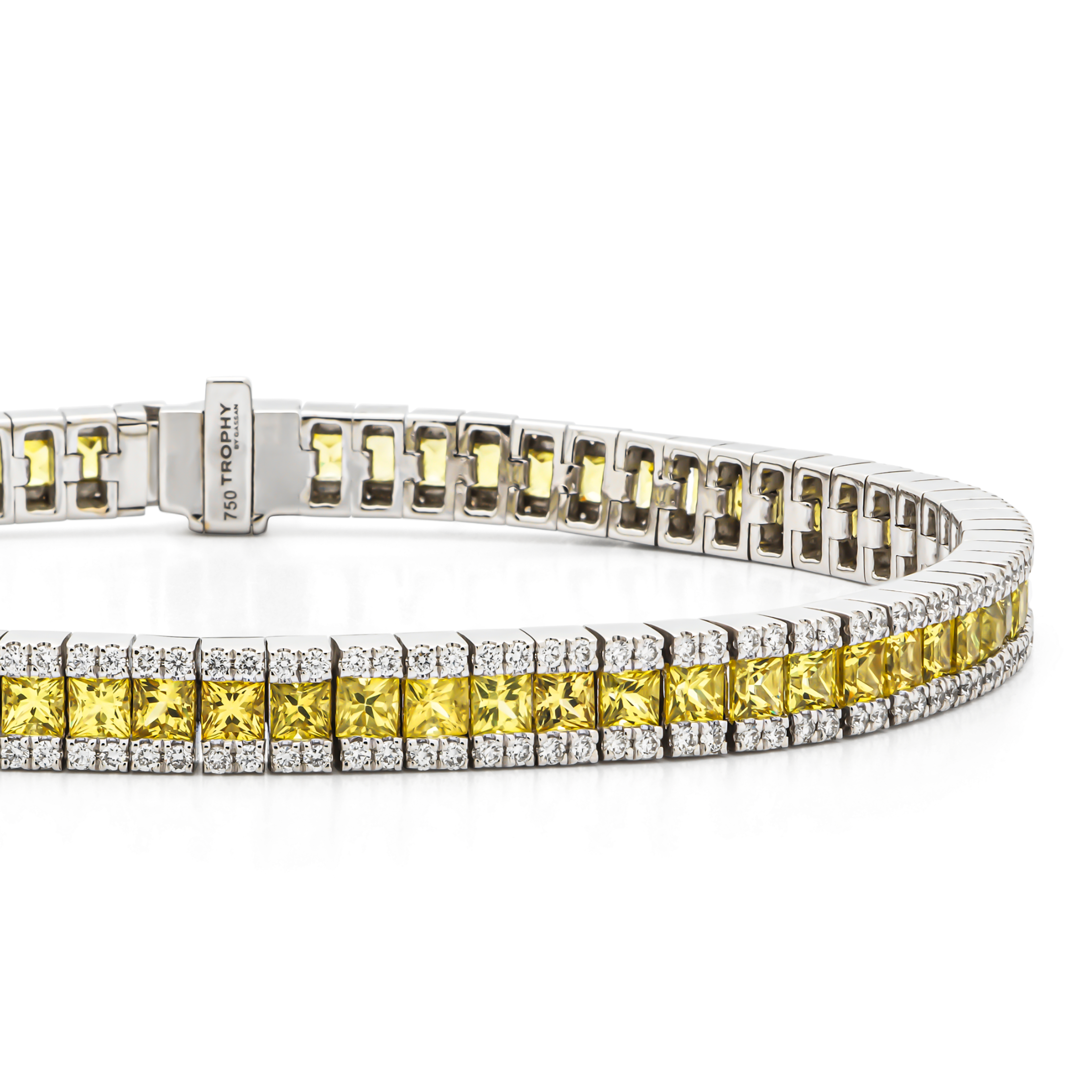 TROPHY BY GASSAN Armband Gemstone Diamond & Sapphire